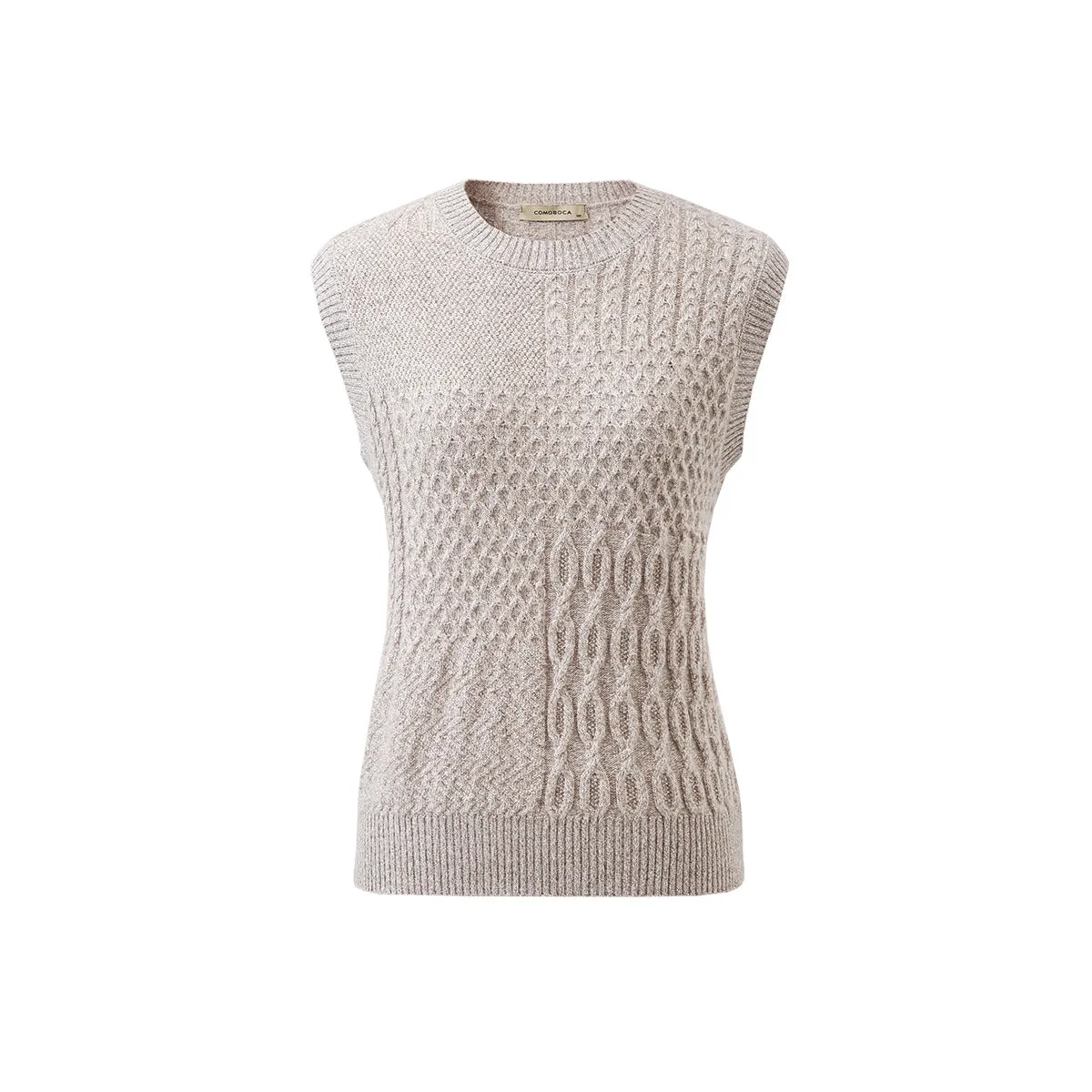 100% Cashmere Women's Knitted Sleeveless Sweater Vest