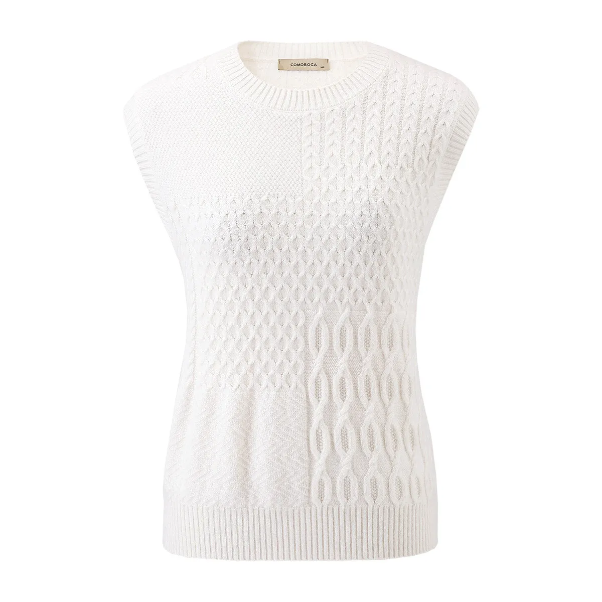 100% Cashmere Women's Knitted Sleeveless Sweater Vest