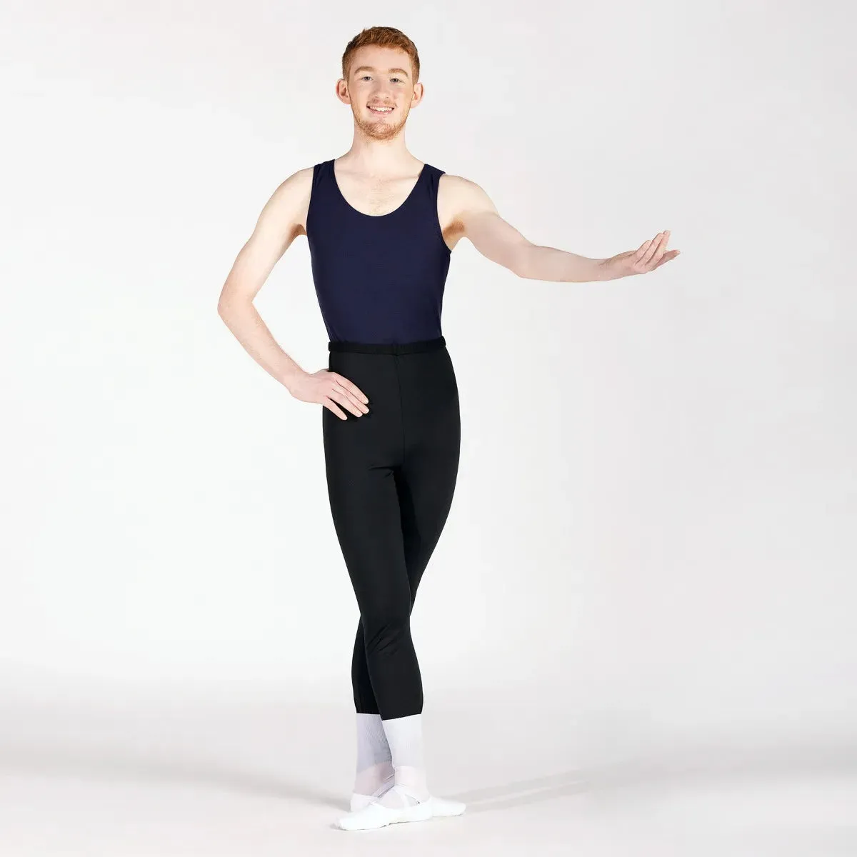 1st Position Male Sleeveless Scoop Neck Ballet Dance Leotard