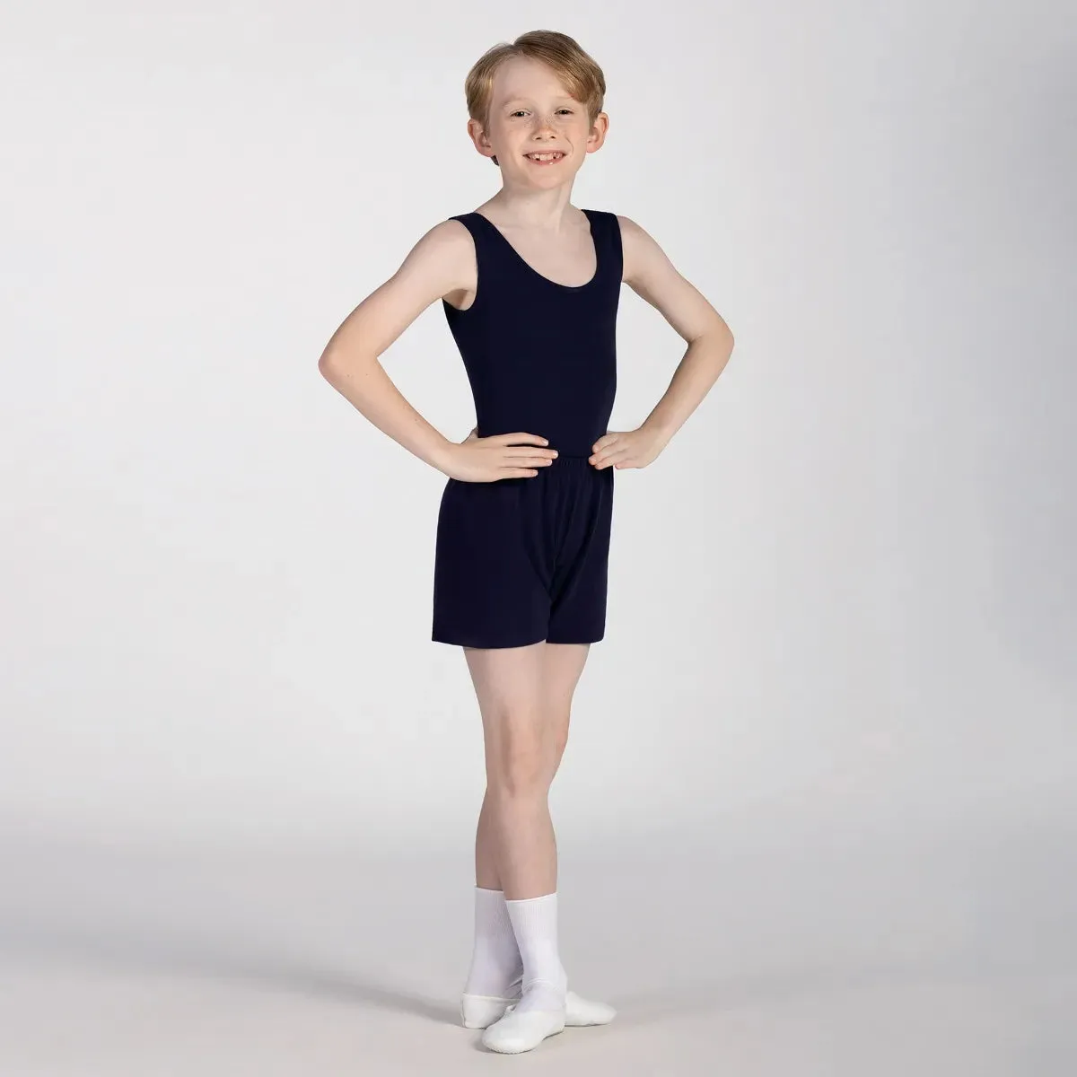 1st Position Male Sleeveless Scoop Neck Ballet Dance Leotard