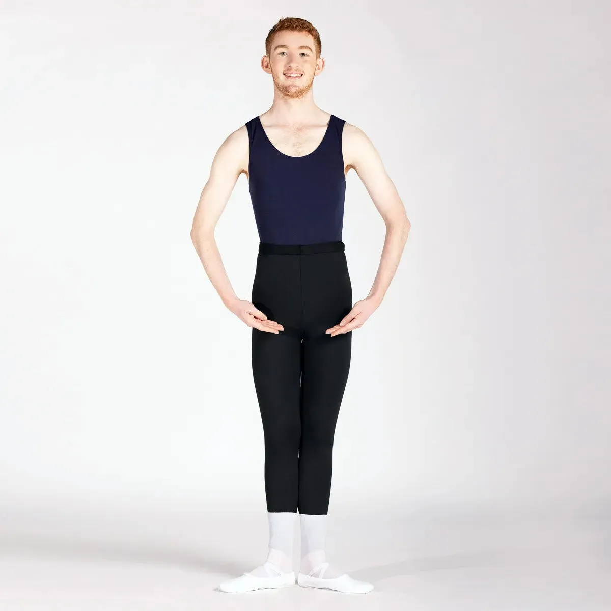 1st Position Male Sleeveless Scoop Neck Ballet Dance Leotard