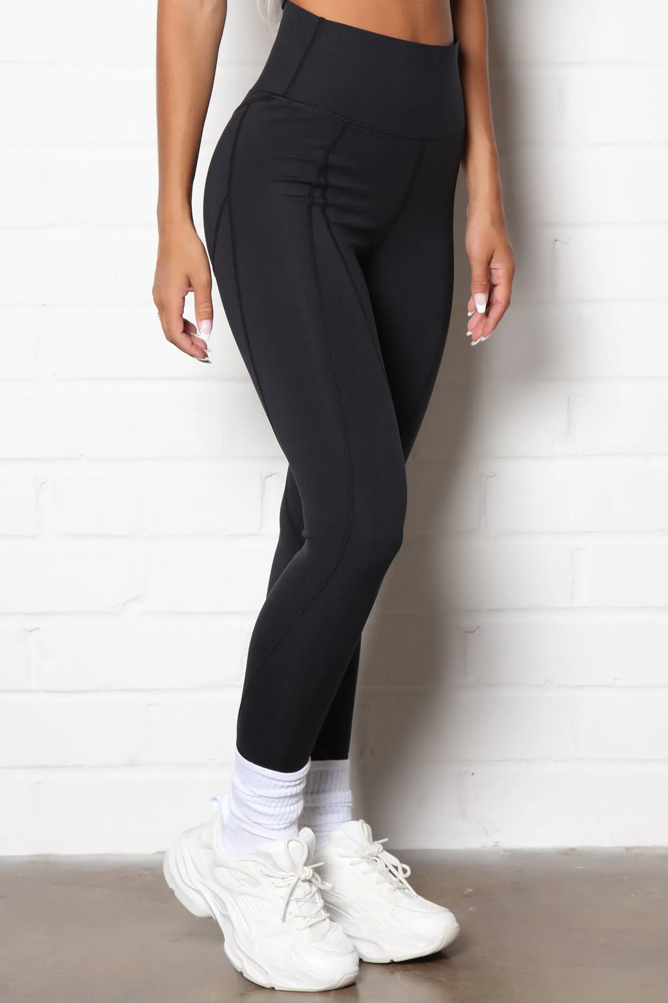 A Winner Active Compression Legging - Black