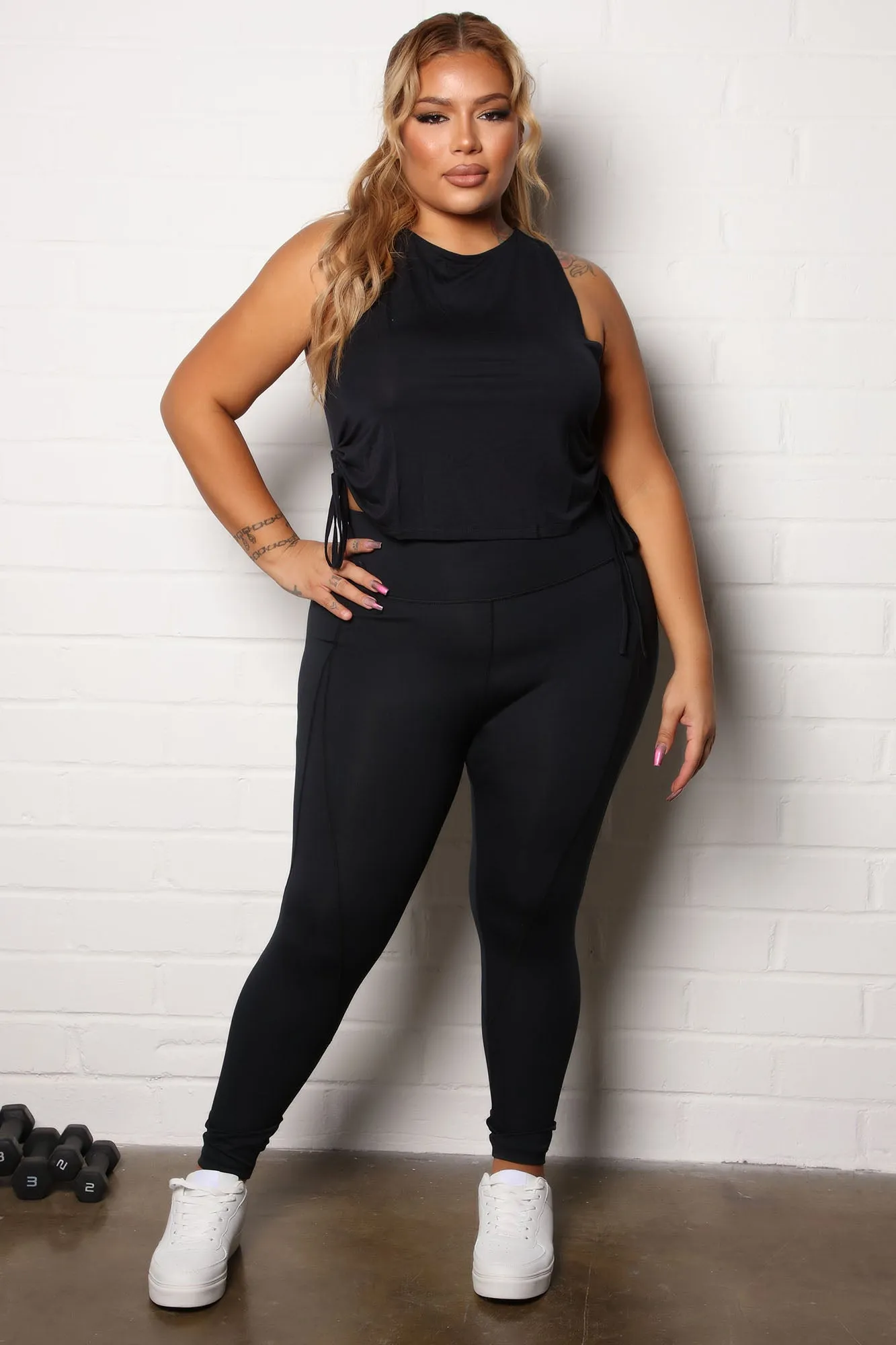 A Winner Active Compression Legging - Black