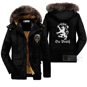 Adam Family Crest Parka Jacket Lion Rampant Alba Gu Brath Style