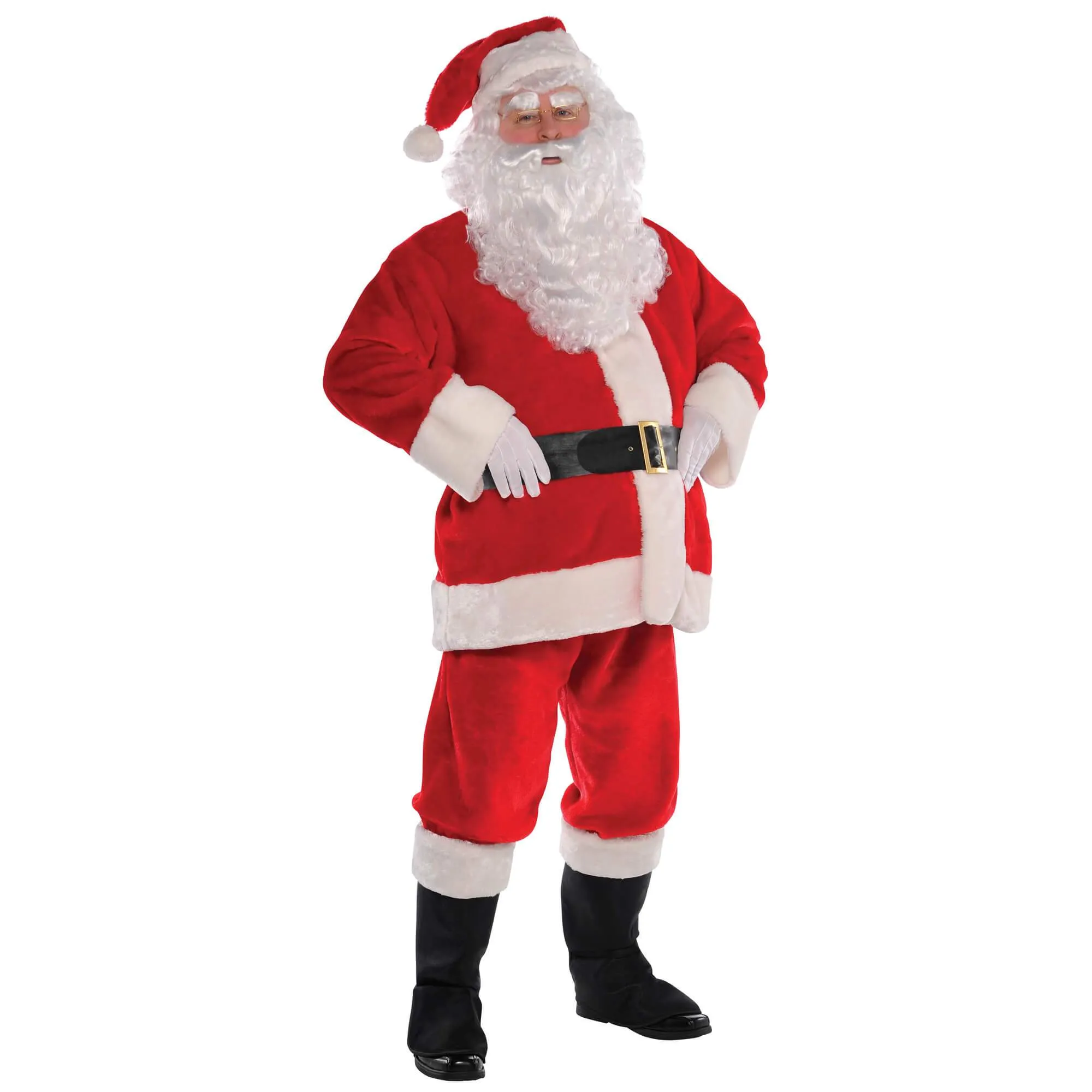 Adult Plush Santa Suit Christmas Costume