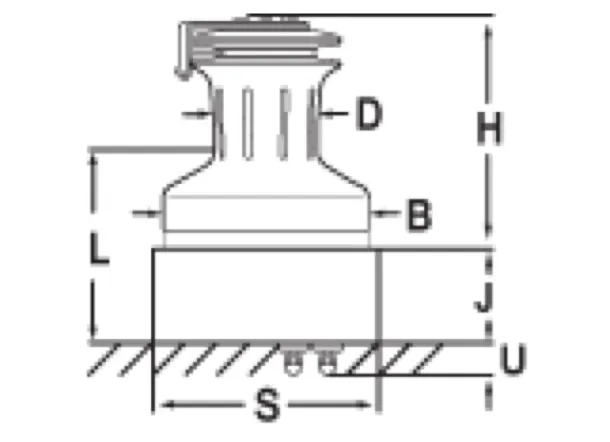 Andersen Self Tailing Electric Stainless Steel Winches Compact Motor - Variable Speed - Above Deck - All Models