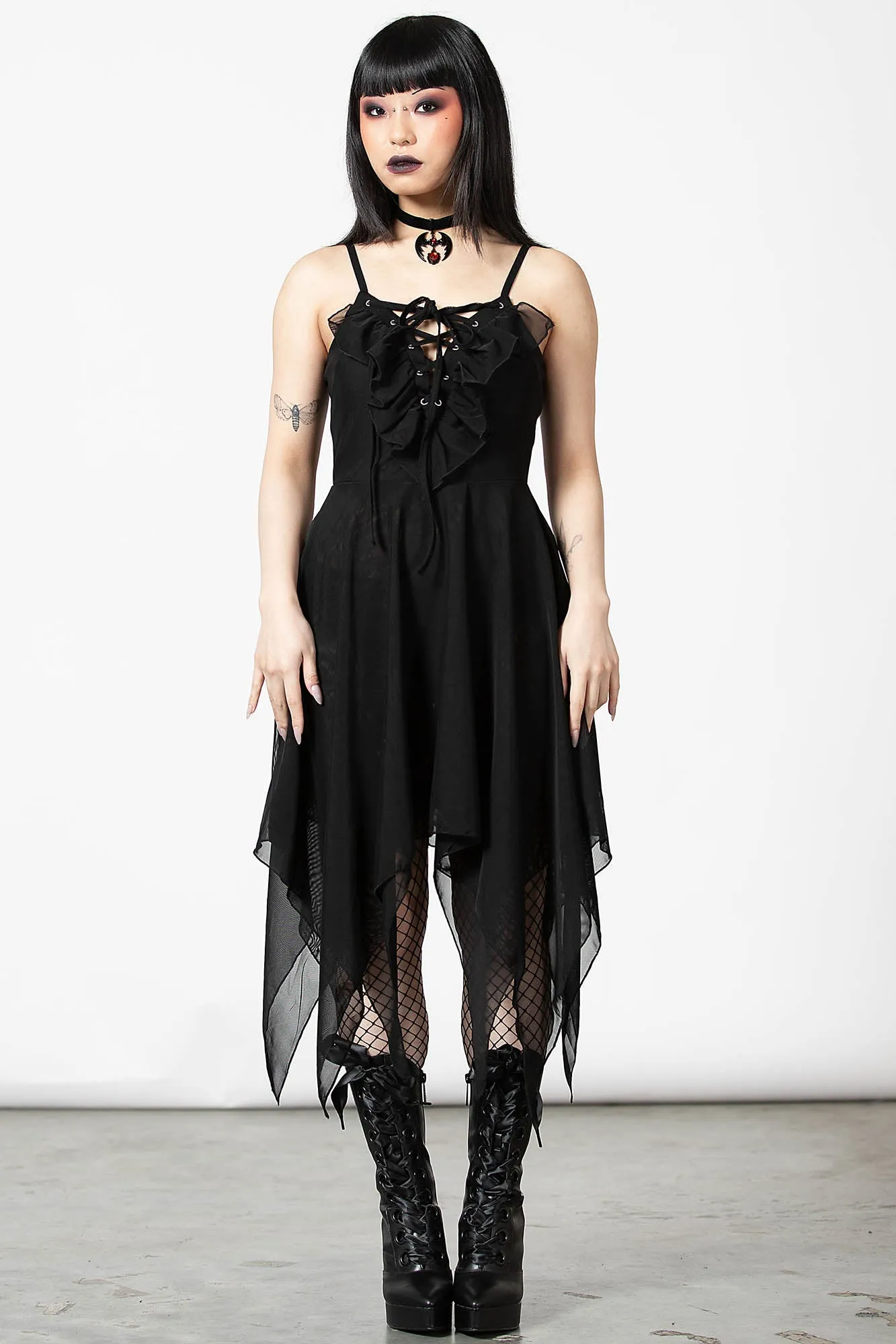 Anshee Lace-Up Dress - Resurrect