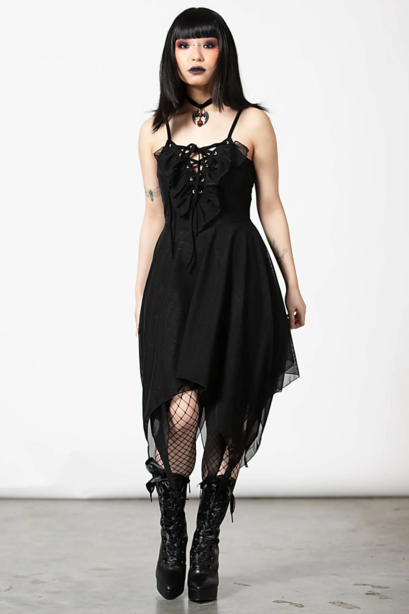 Anshee Lace-Up Dress - Resurrect