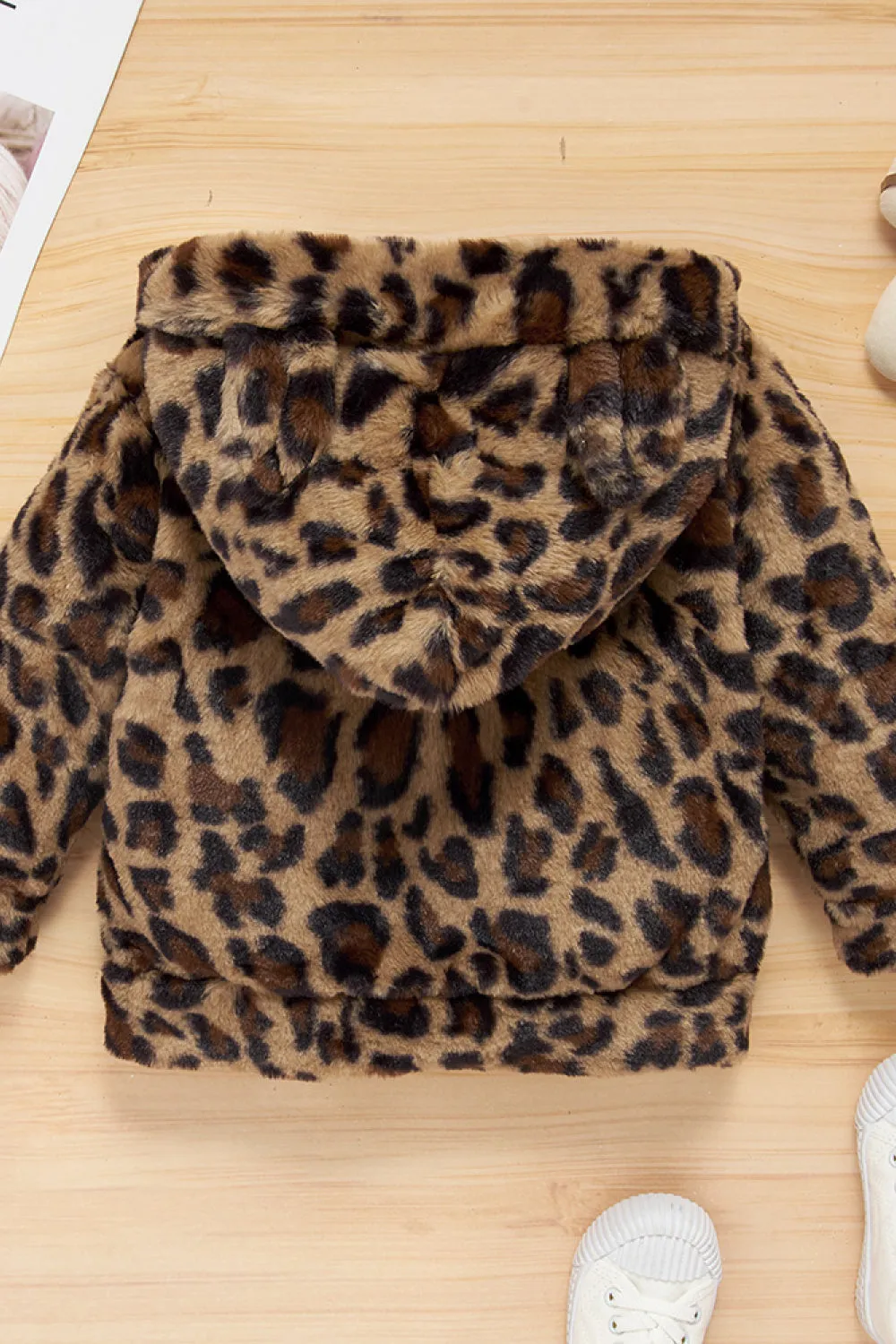 *App Exclusive* Girls Leopard Sherpa Jacket