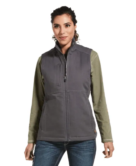 Ariat Women's Grey Rebar Duracanvas Insulated Vest 10032919