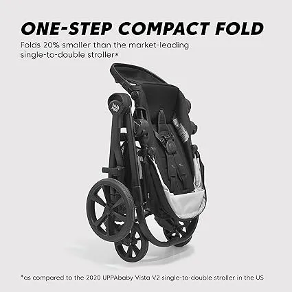 Baby Jogger City Select 2 Single-to-Double Modular Stroller, Frosted Ivory