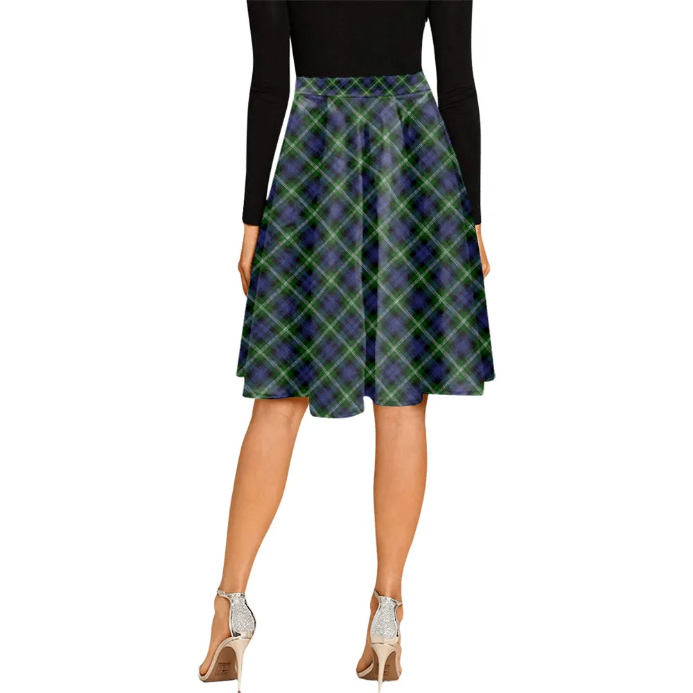 Baillie (Bailey) Tartan Melete Pleated Midi Skirt