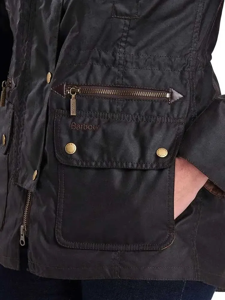BARBOUR Kelsall Wax Jacket - Ladies Parka - Rustic