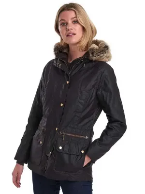 BARBOUR Kelsall Wax Jacket - Ladies Parka - Rustic