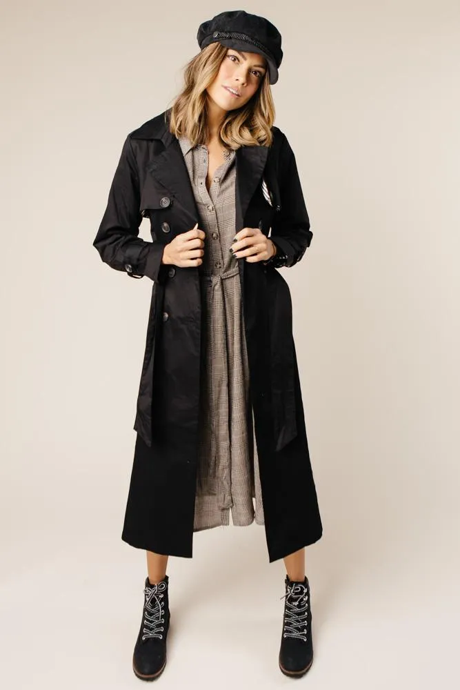 Bedford Trench Coat in Black