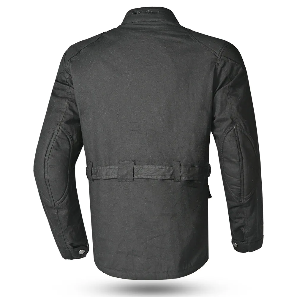 BELA Tectical Wax Cotton Urban Jacket Black