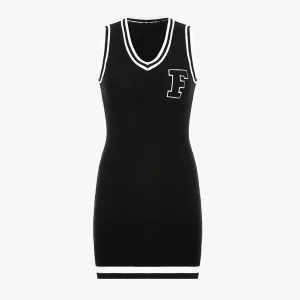 benpaolv F Letter College Style Knit Dress