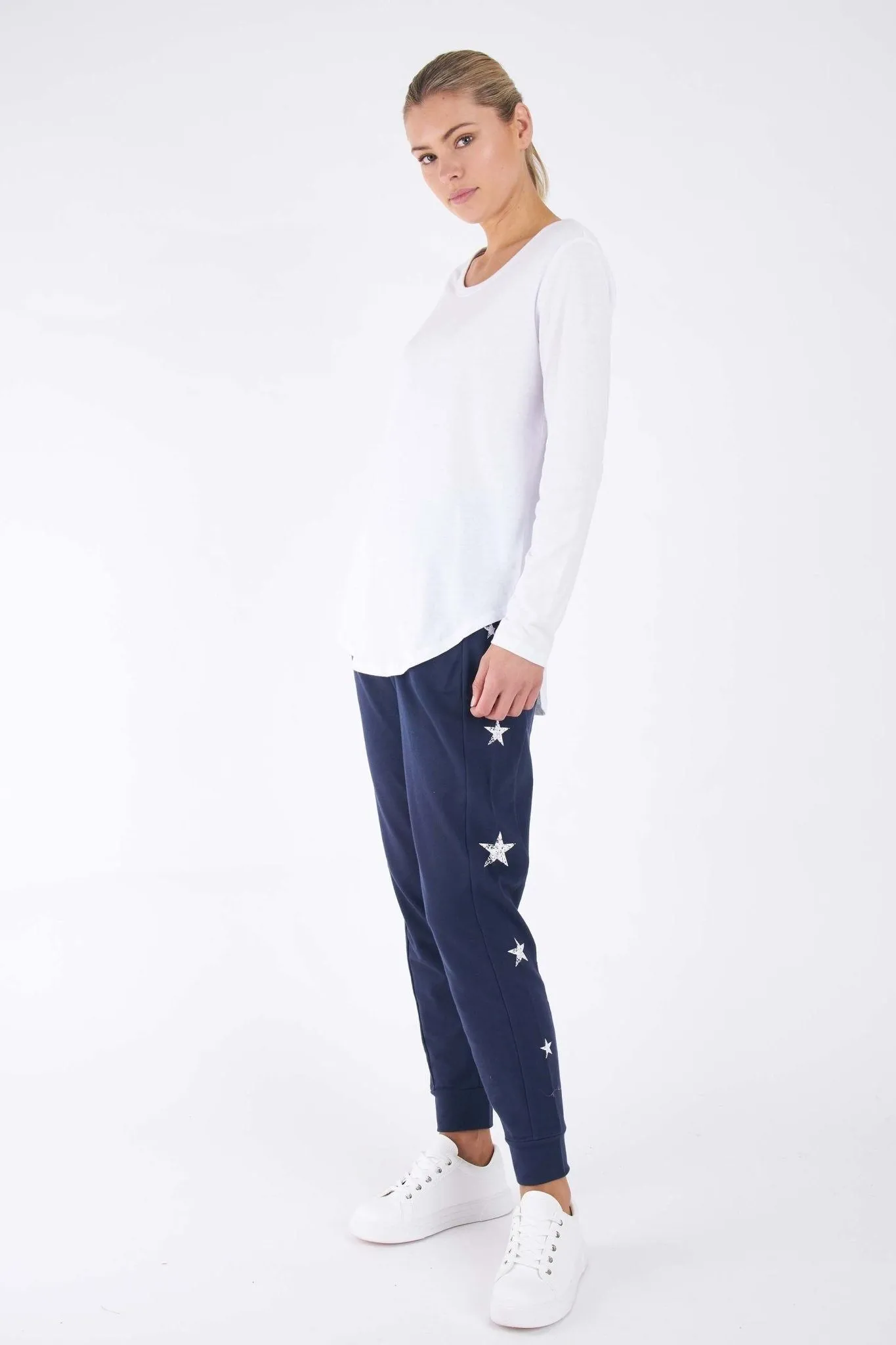 Betty Basics Lindsay Jogger in Navy Star