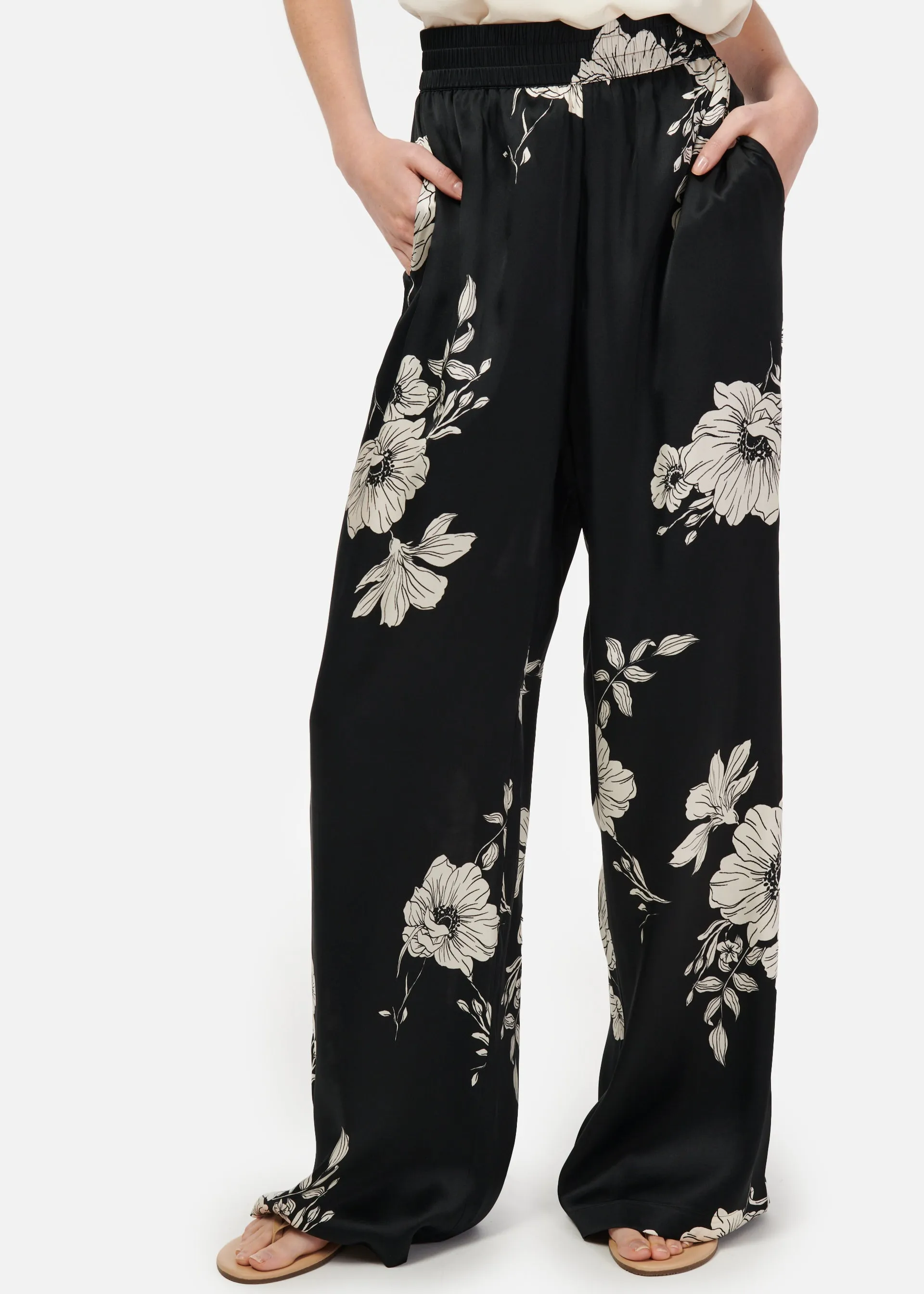 Bleecker Pant Black Botanical