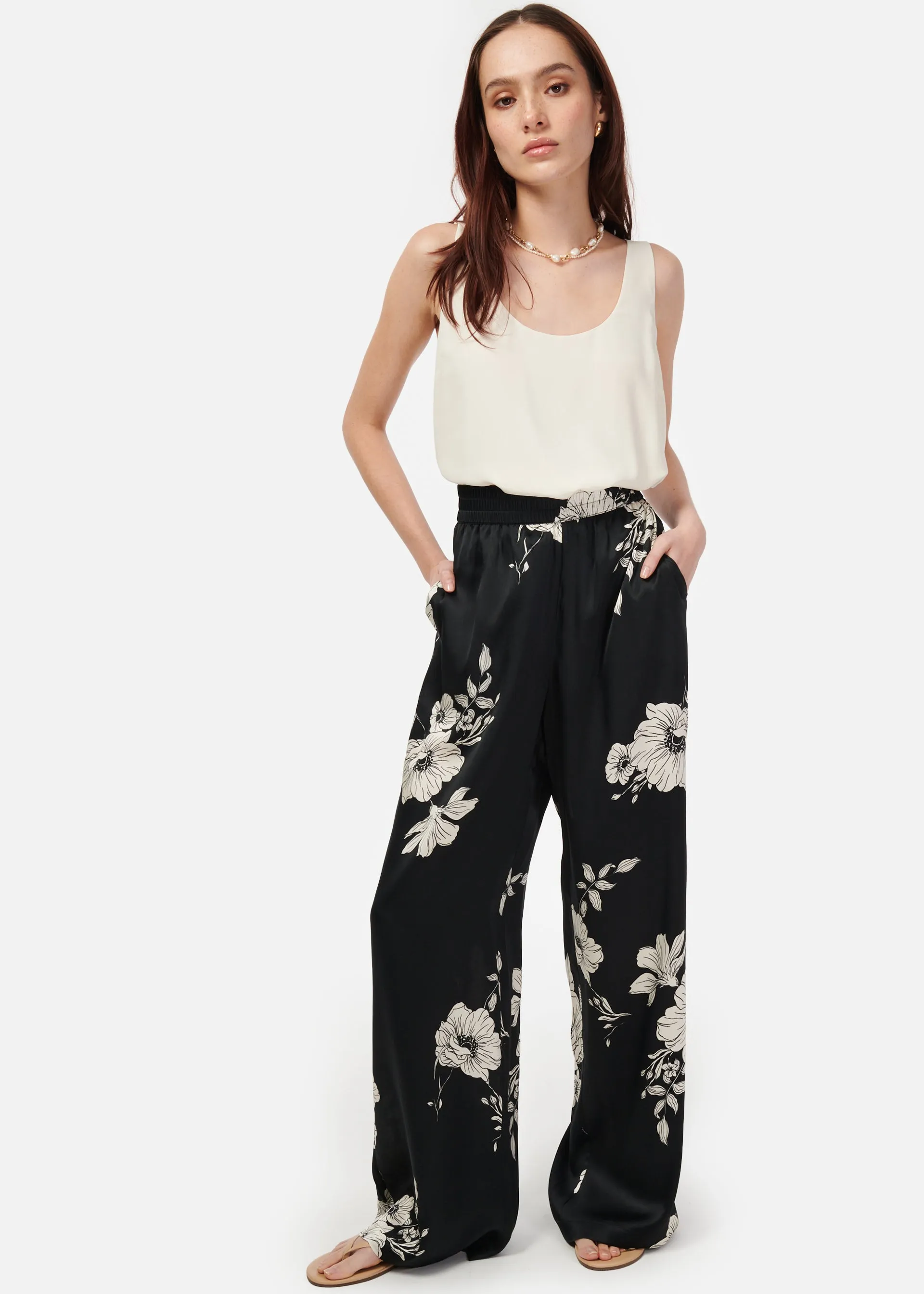 Bleecker Pant Black Botanical