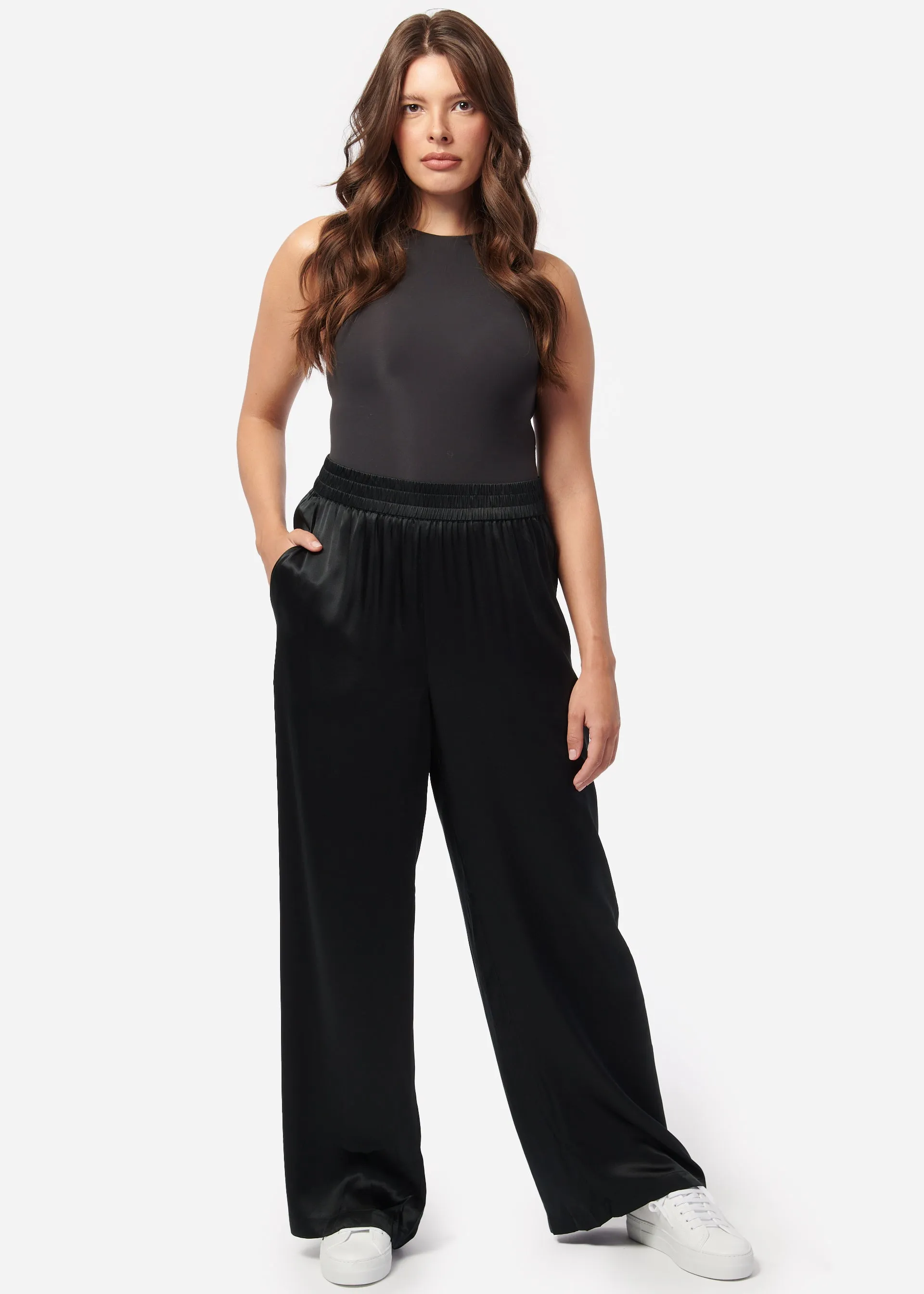 Bleecker Silk Pant Black