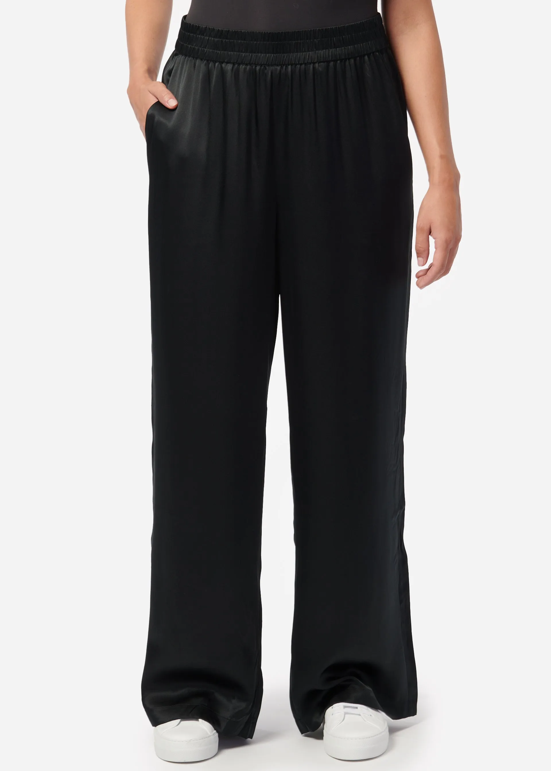 Bleecker Silk Pant Black