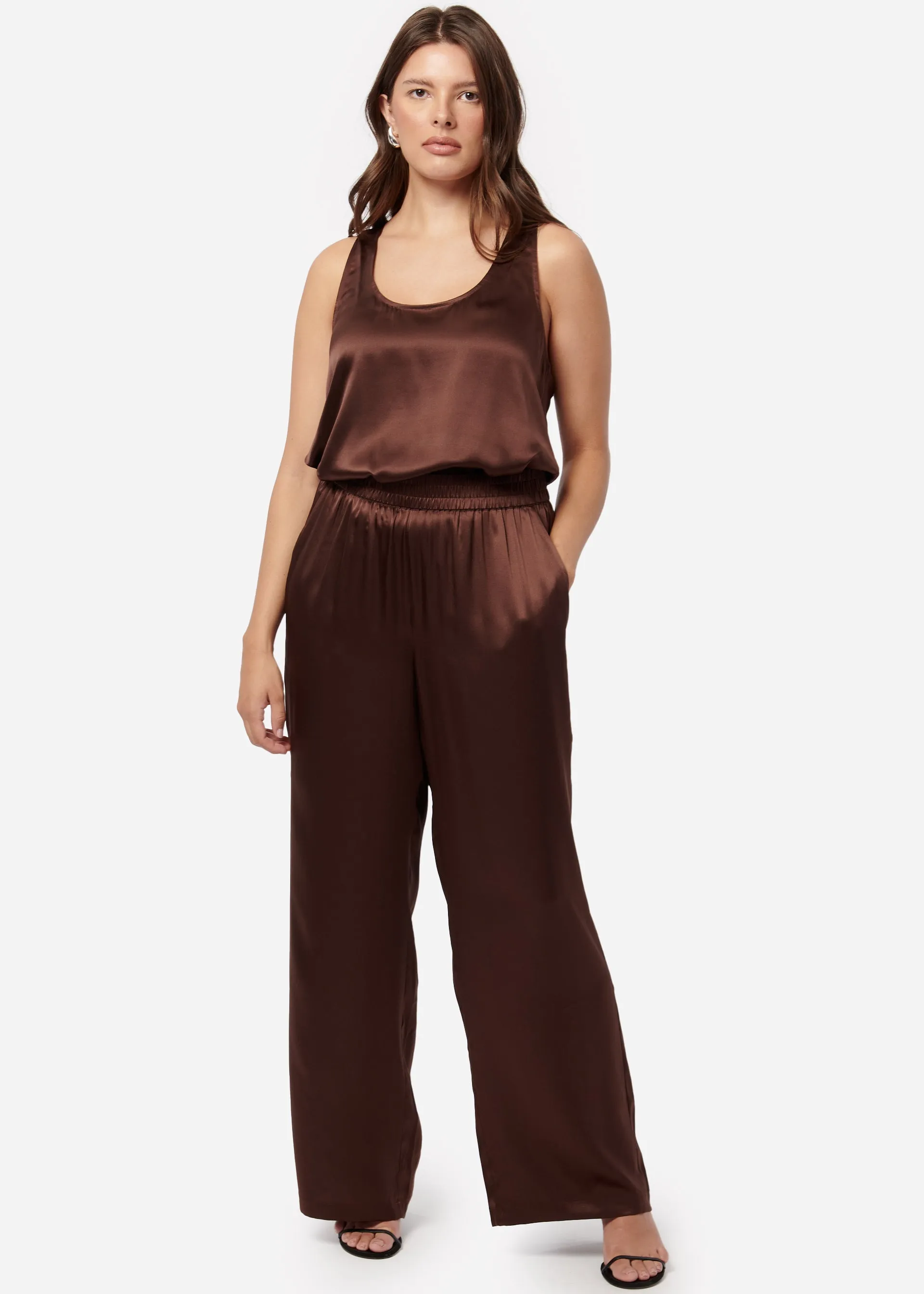 Bleecker Silk Pant Chocolate