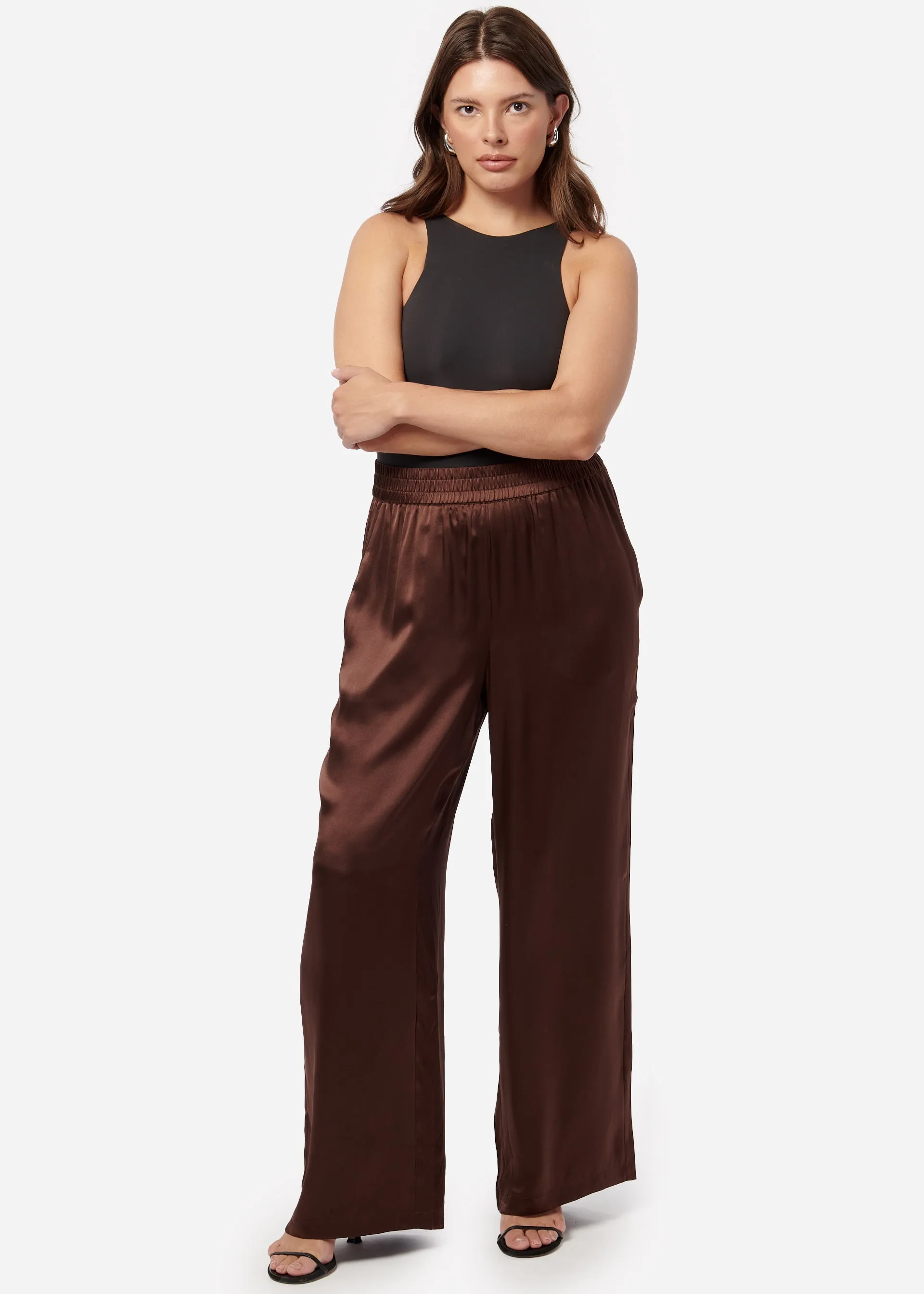 Bleecker Silk Pant Chocolate