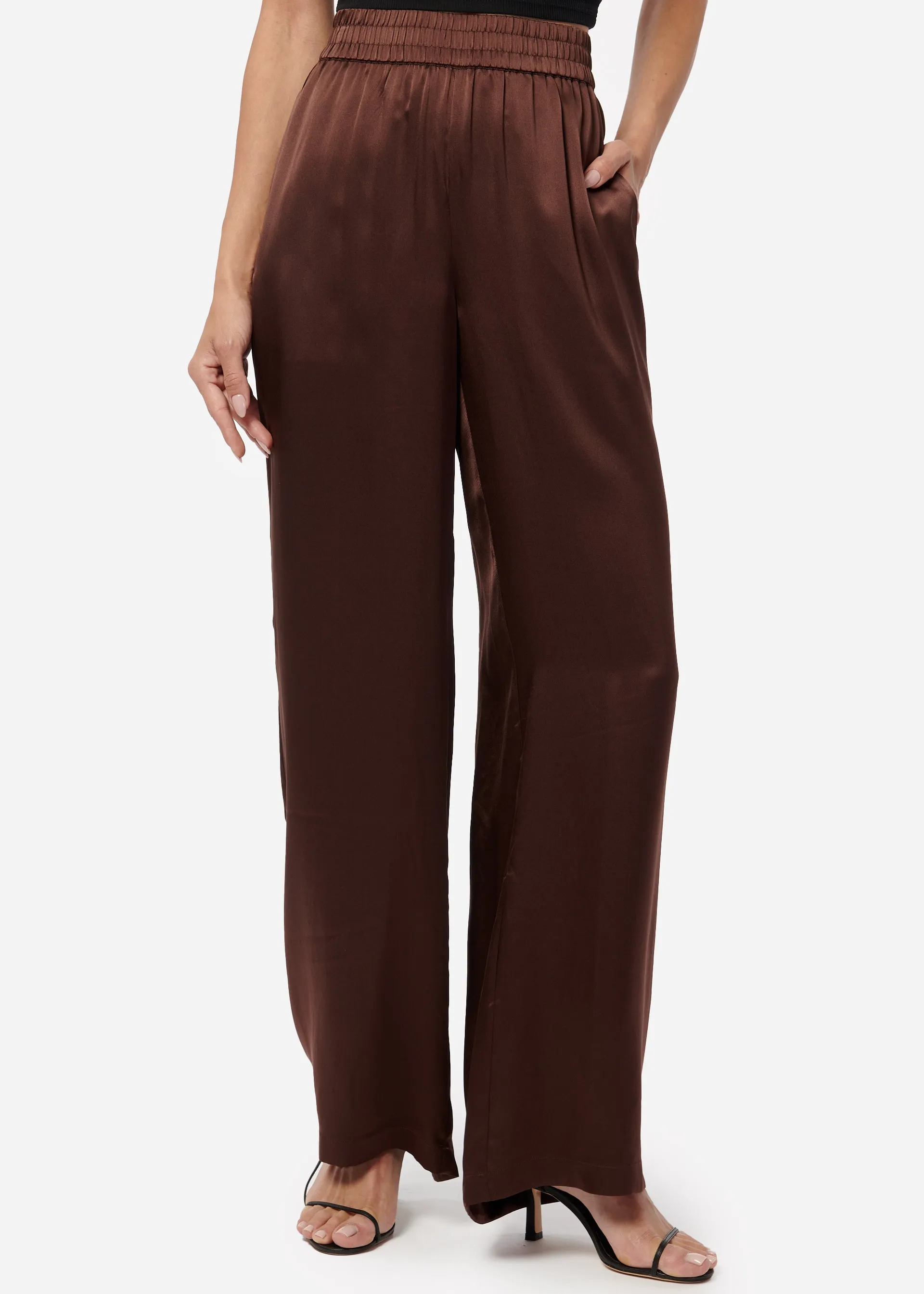 Bleecker Silk Pant Chocolate