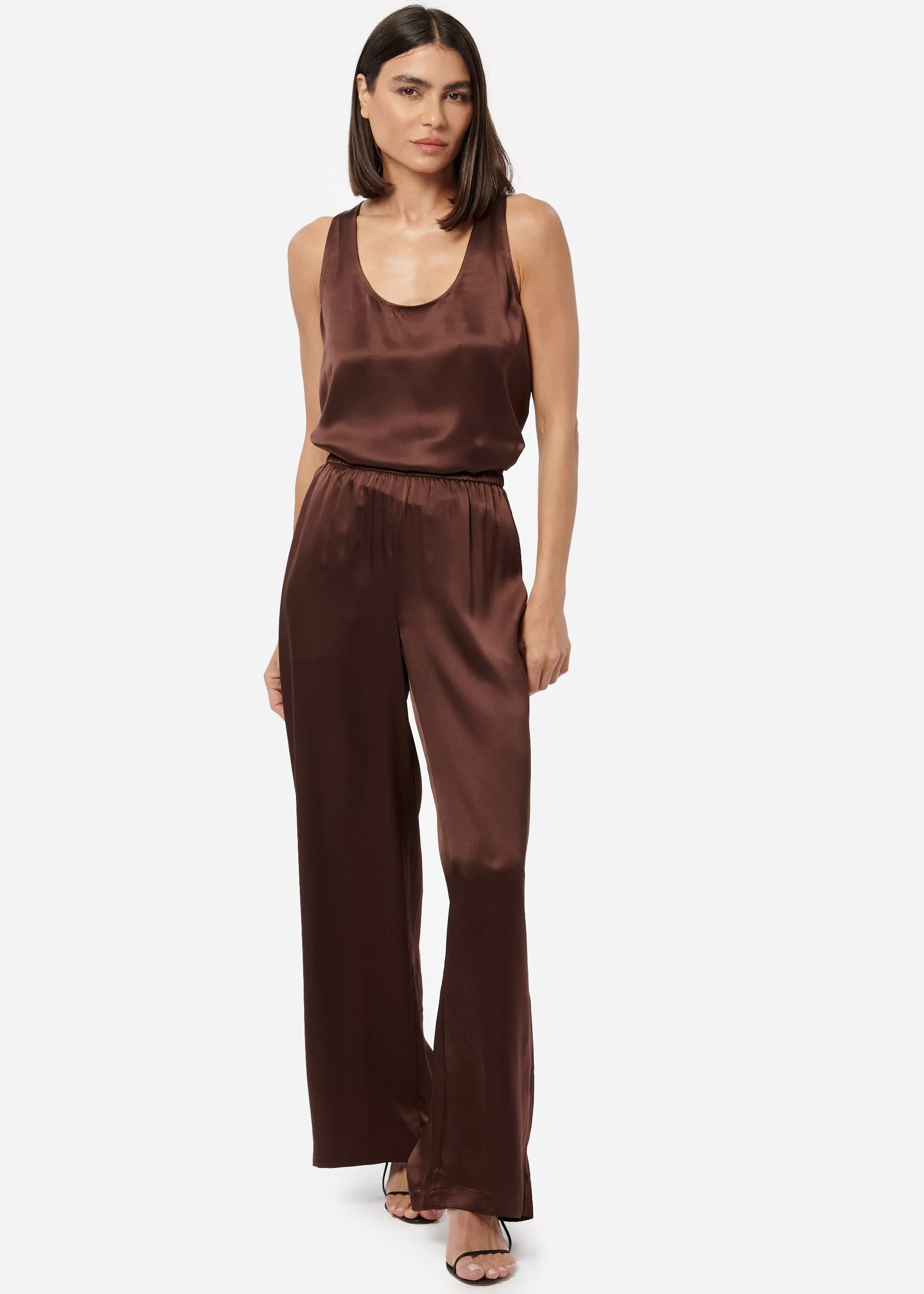 Bleecker Silk Pant Chocolate