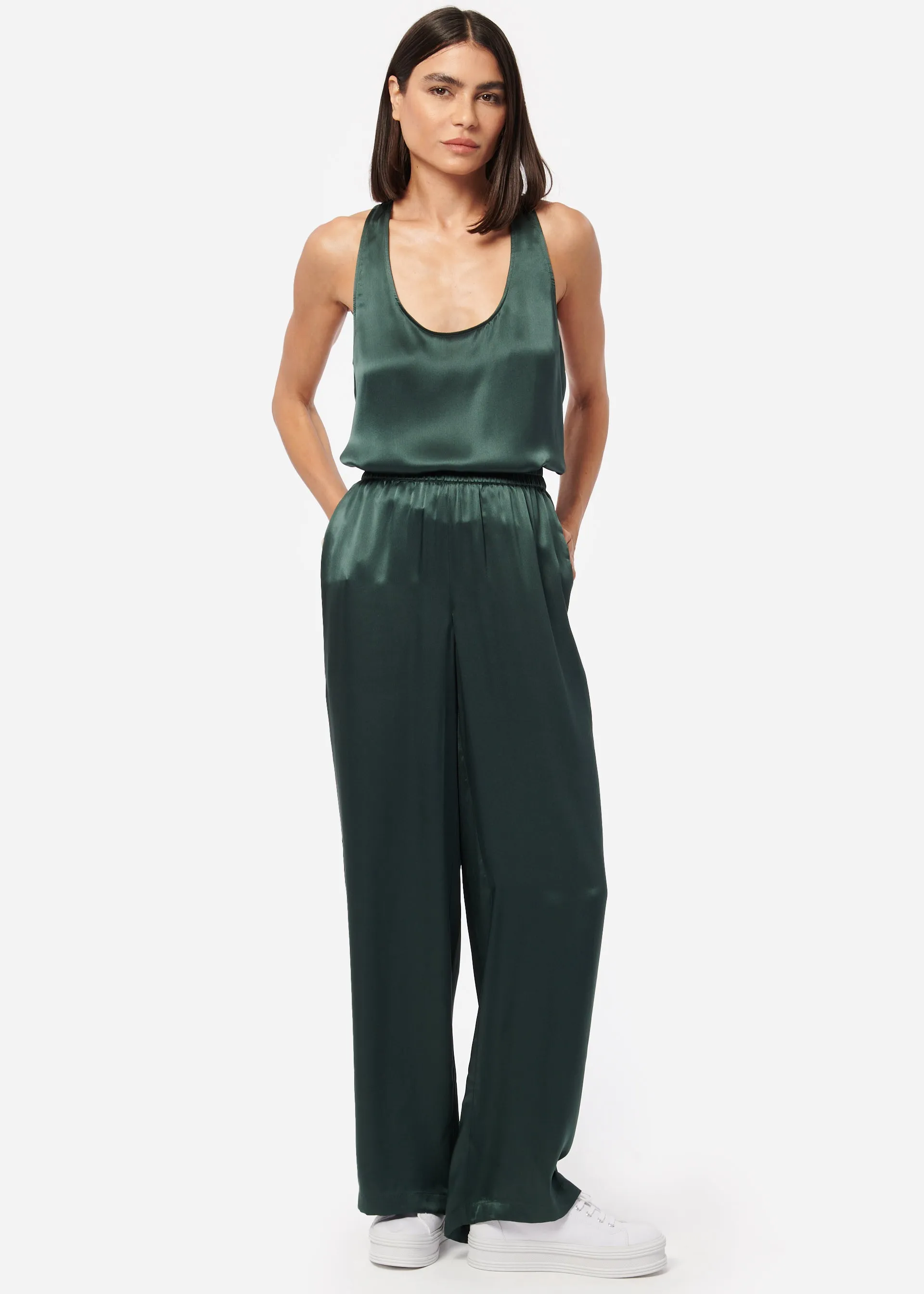 Bleecker Silk Pant Hunter