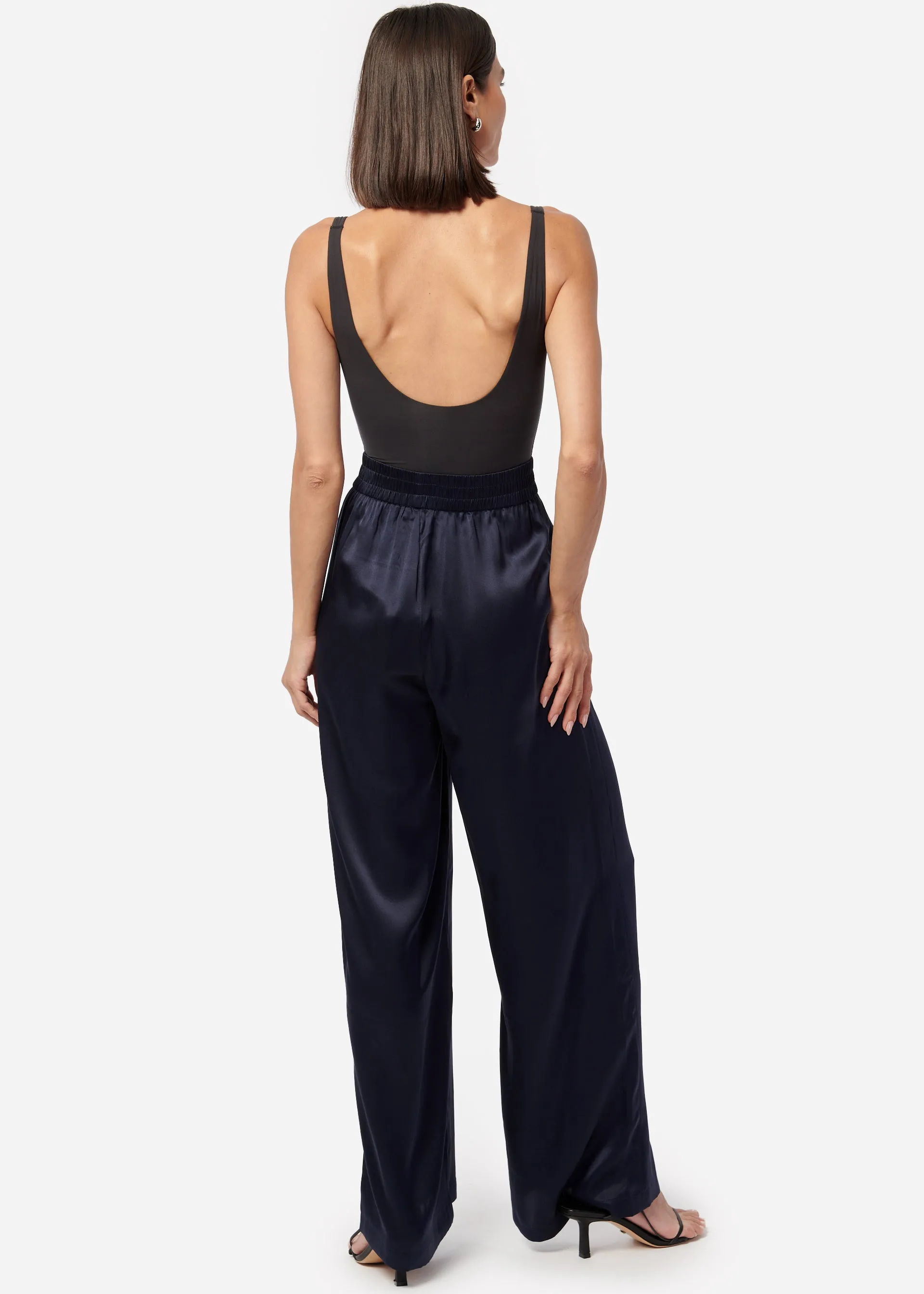 Bleecker Silk Pant Navy