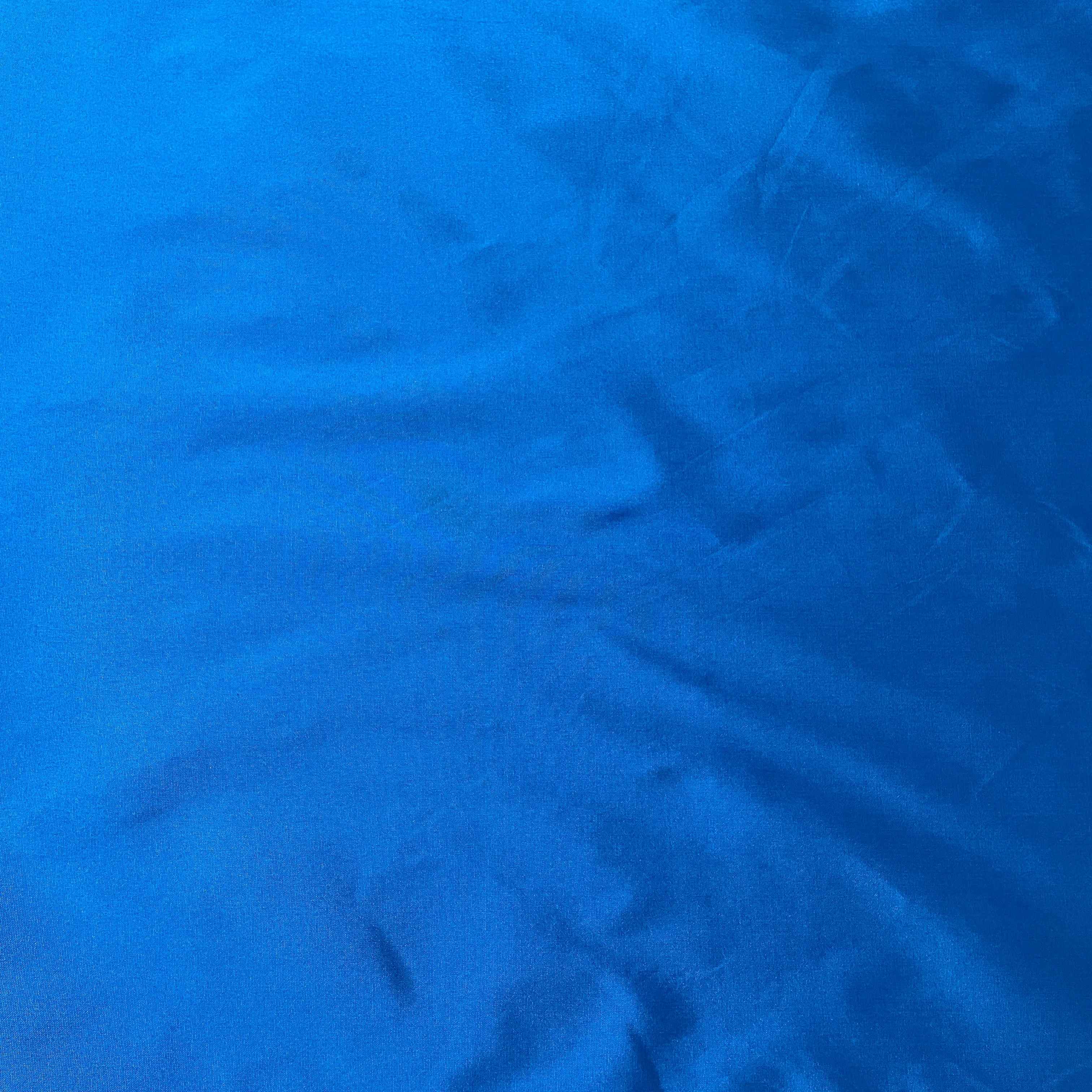 Blue Solid Silk Taffeta Fabric