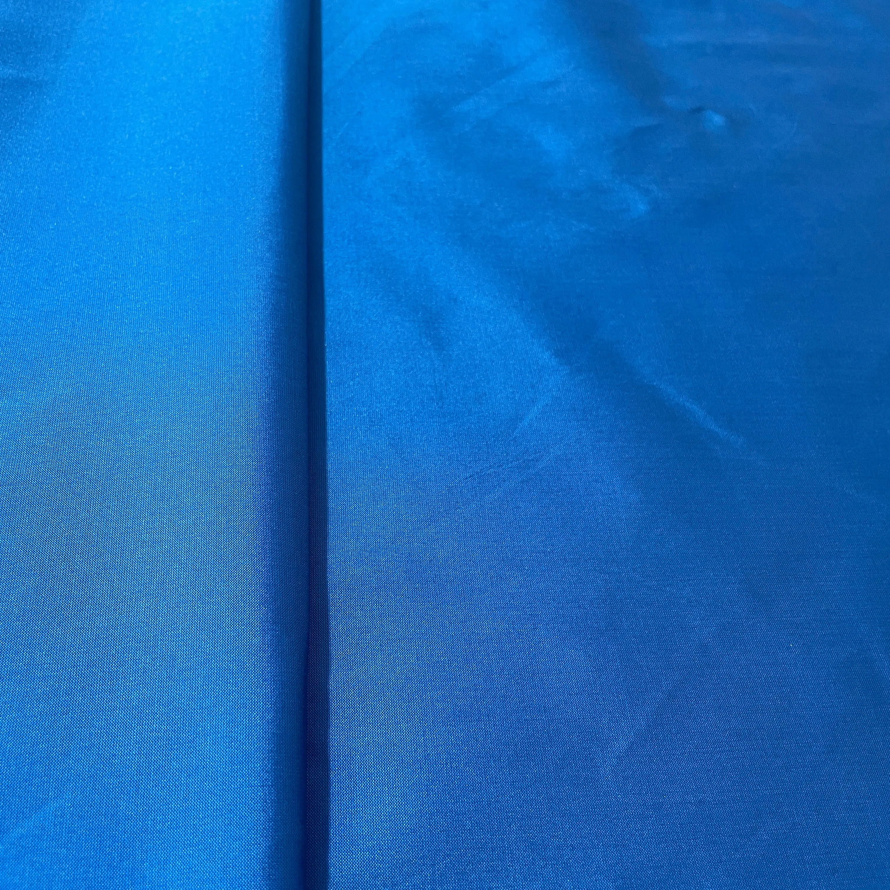 Blue Solid Silk Taffeta Fabric