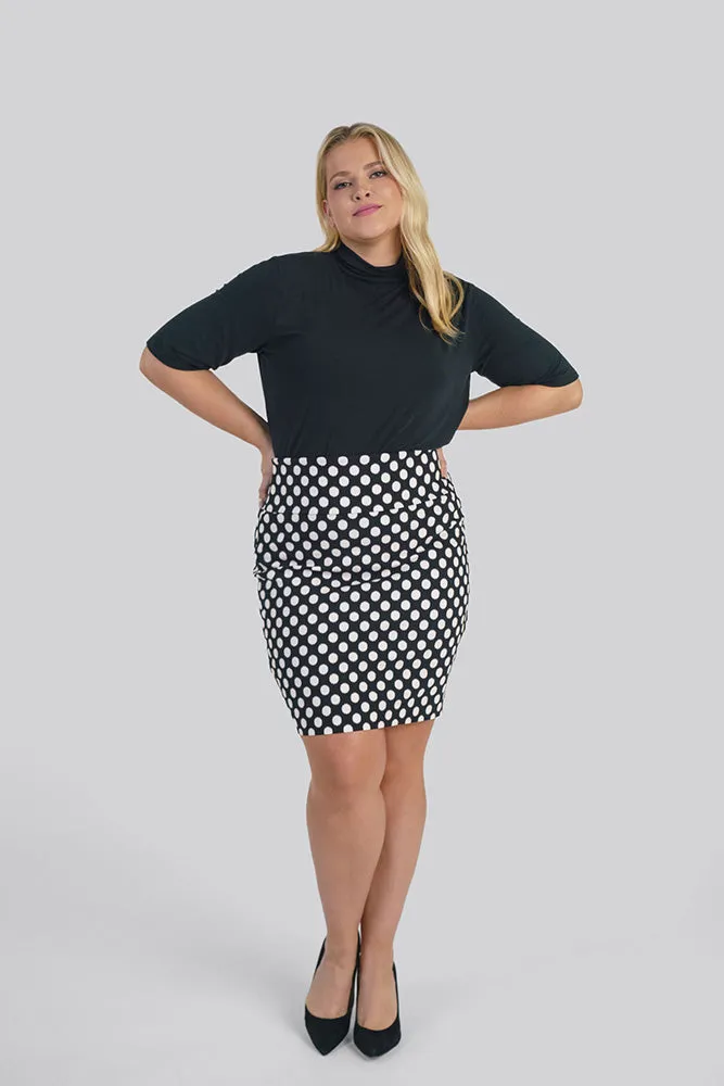 BLURRED DOT SKIRT