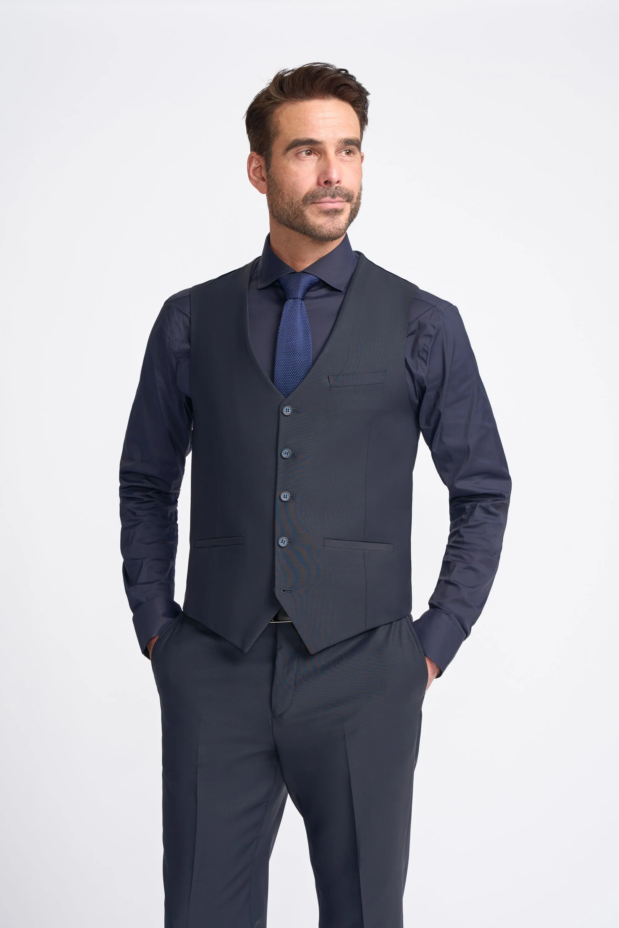 Bond Midnight Navy Three Piece Suit