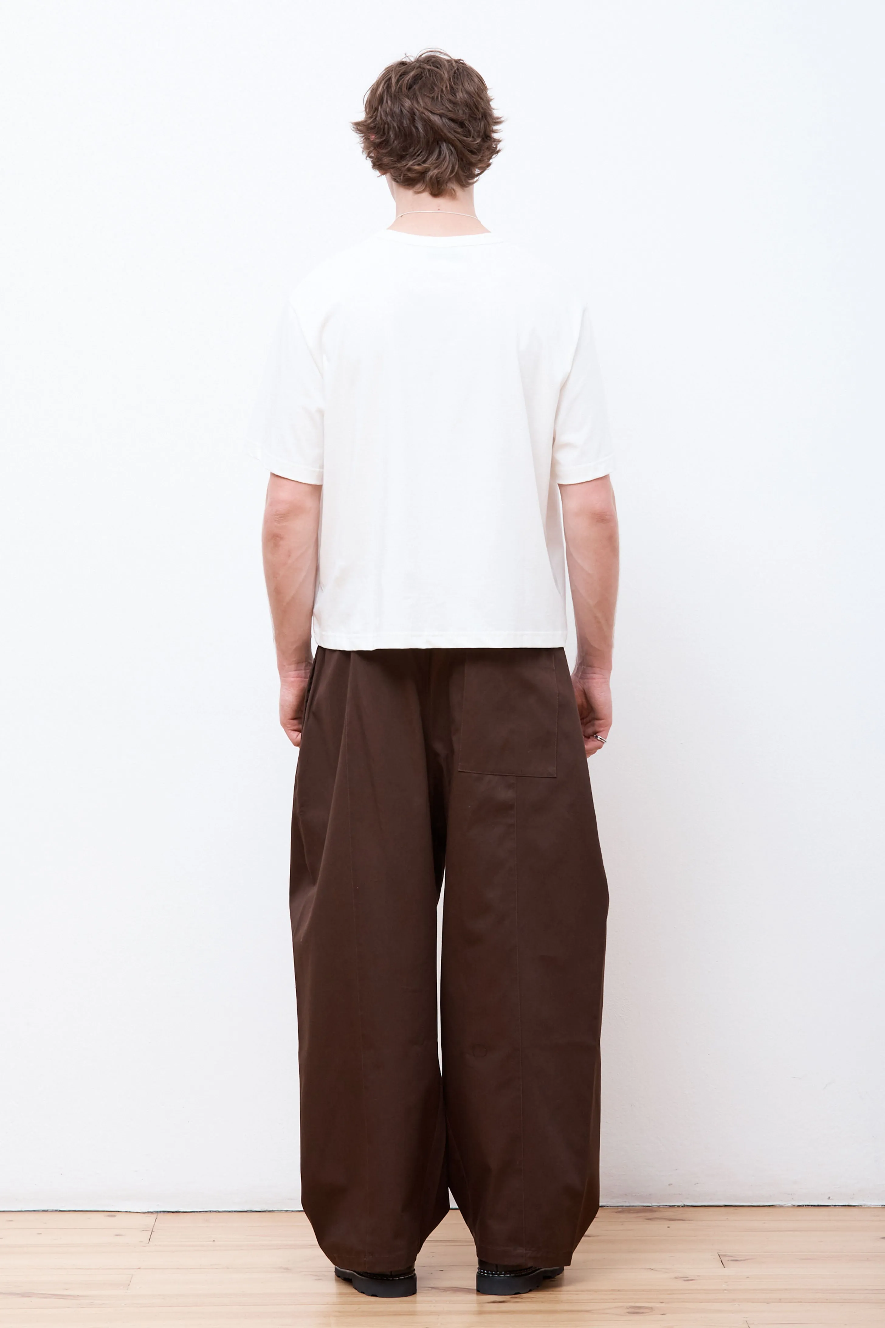 Box Pleat Trouser Brown