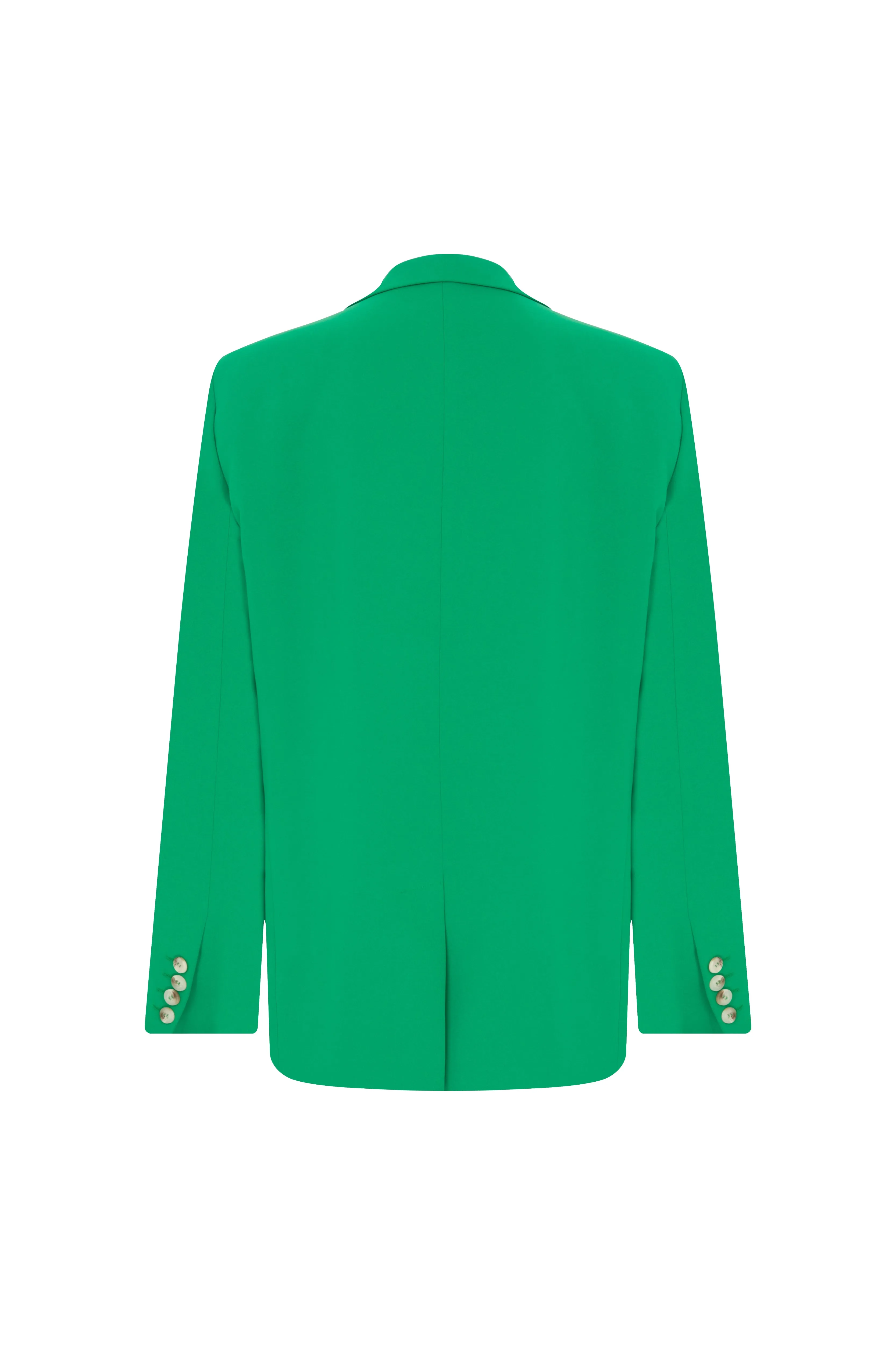 Boxy Oversize Blazer in Vert de Noel