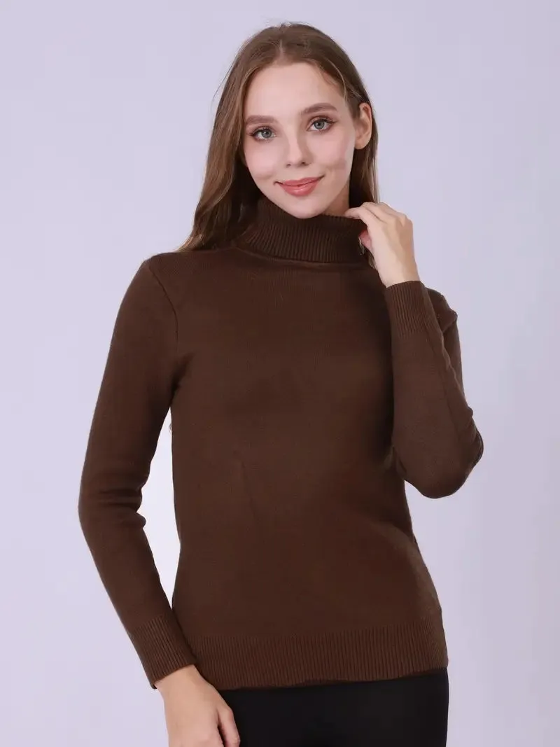 Brit & Boho™ I Jascent Thermal Turtleneck Top