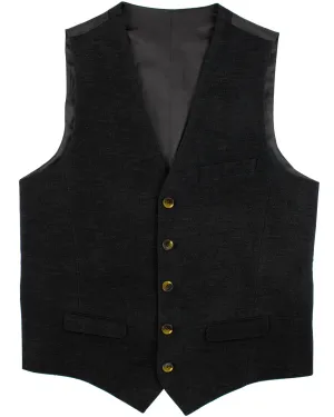 Brushed Cotton Soot Waistcoat