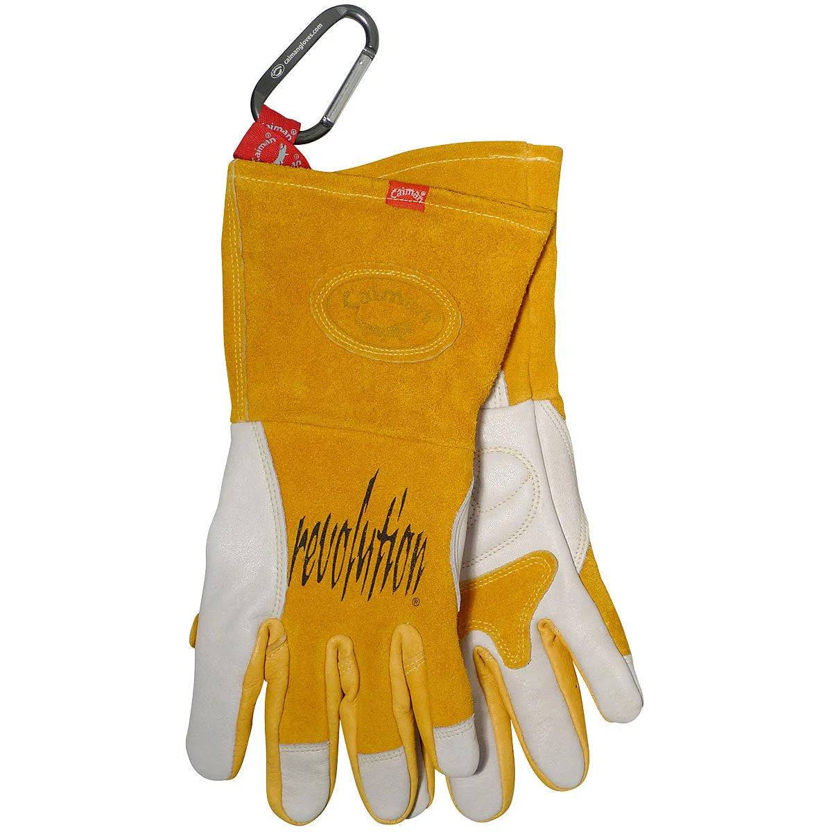 Caiman 1810 Premium Cow Grain MIG/Stick with Padded Reinforced Palm-2-Layer Insulated Back Welder's Glove (1 Pair)