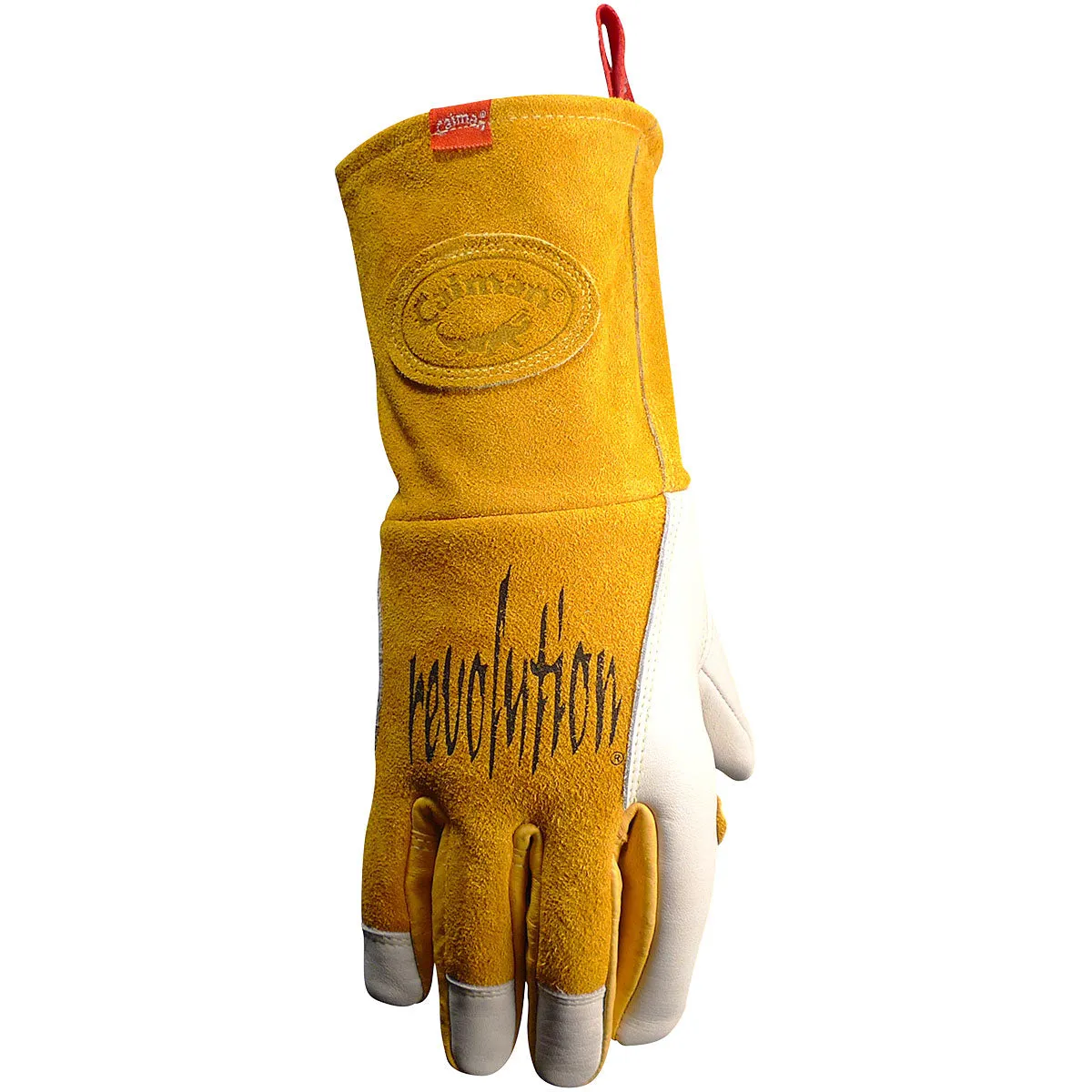 Caiman 1810 Premium Cow Grain MIG/Stick with Padded Reinforced Palm-2-Layer Insulated Back Welder's Glove (1 Pair)