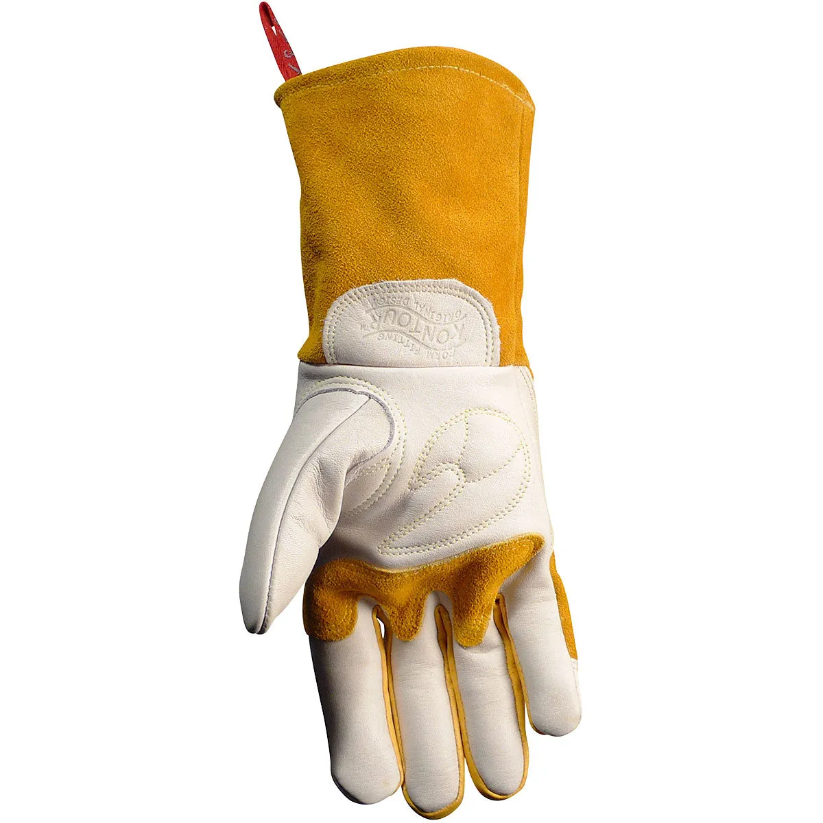 Caiman 1810 Premium Cow Grain MIG/Stick with Padded Reinforced Palm-2-Layer Insulated Back Welder's Glove (1 Pair)