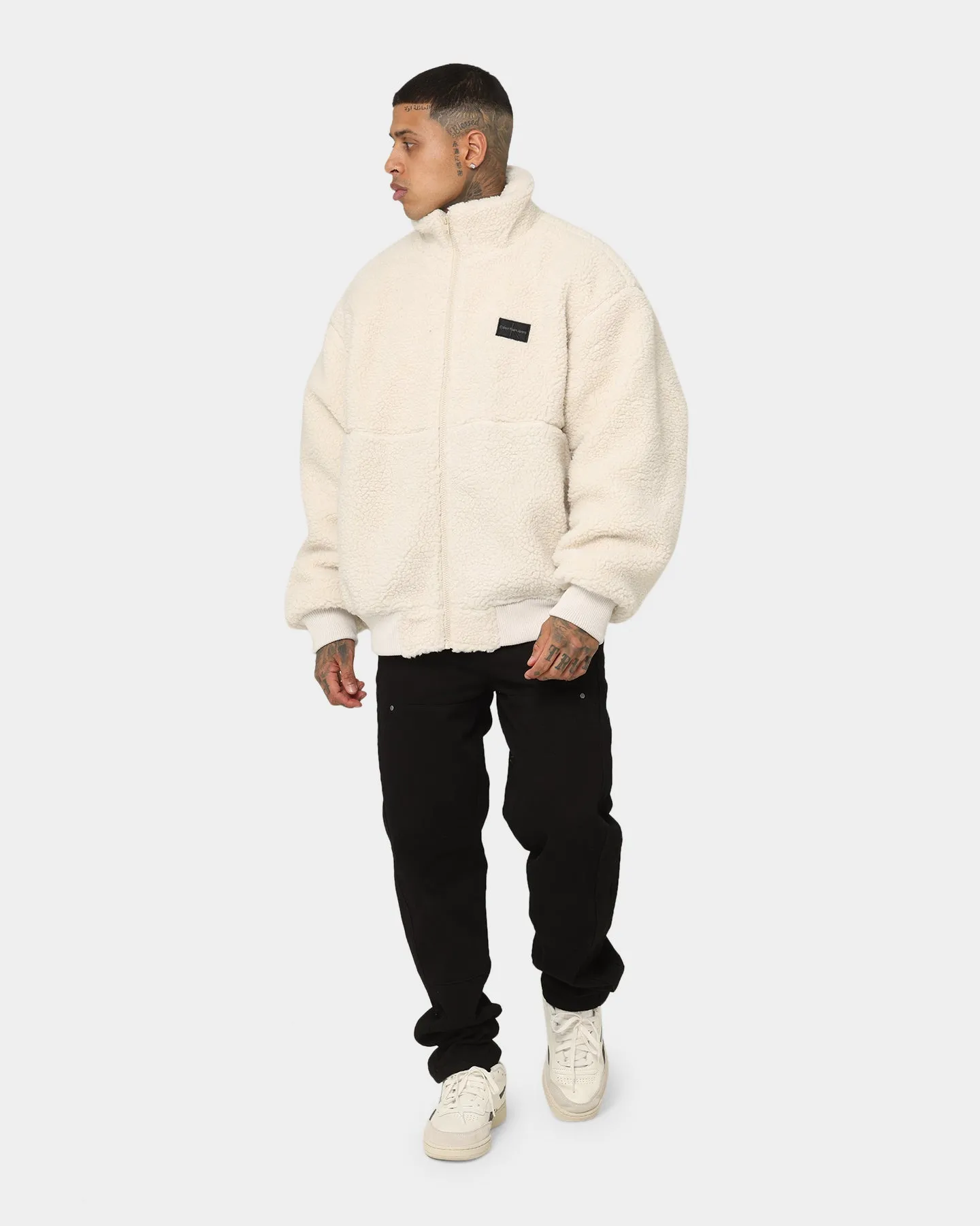 Calvin Klein CK Sherpa Jacket Eggshell