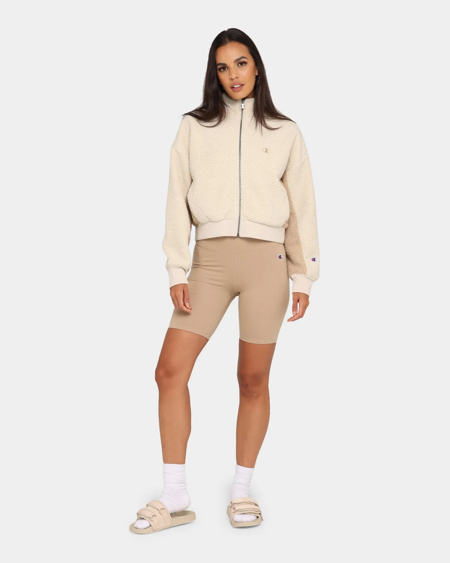 Champion Women's RB Sherpa Jacket Pebblestone