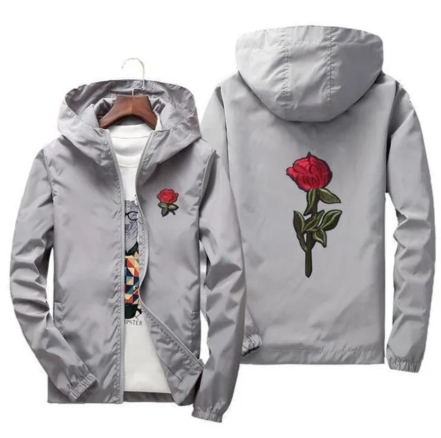 Cherished Rose Windbreaker Jacket