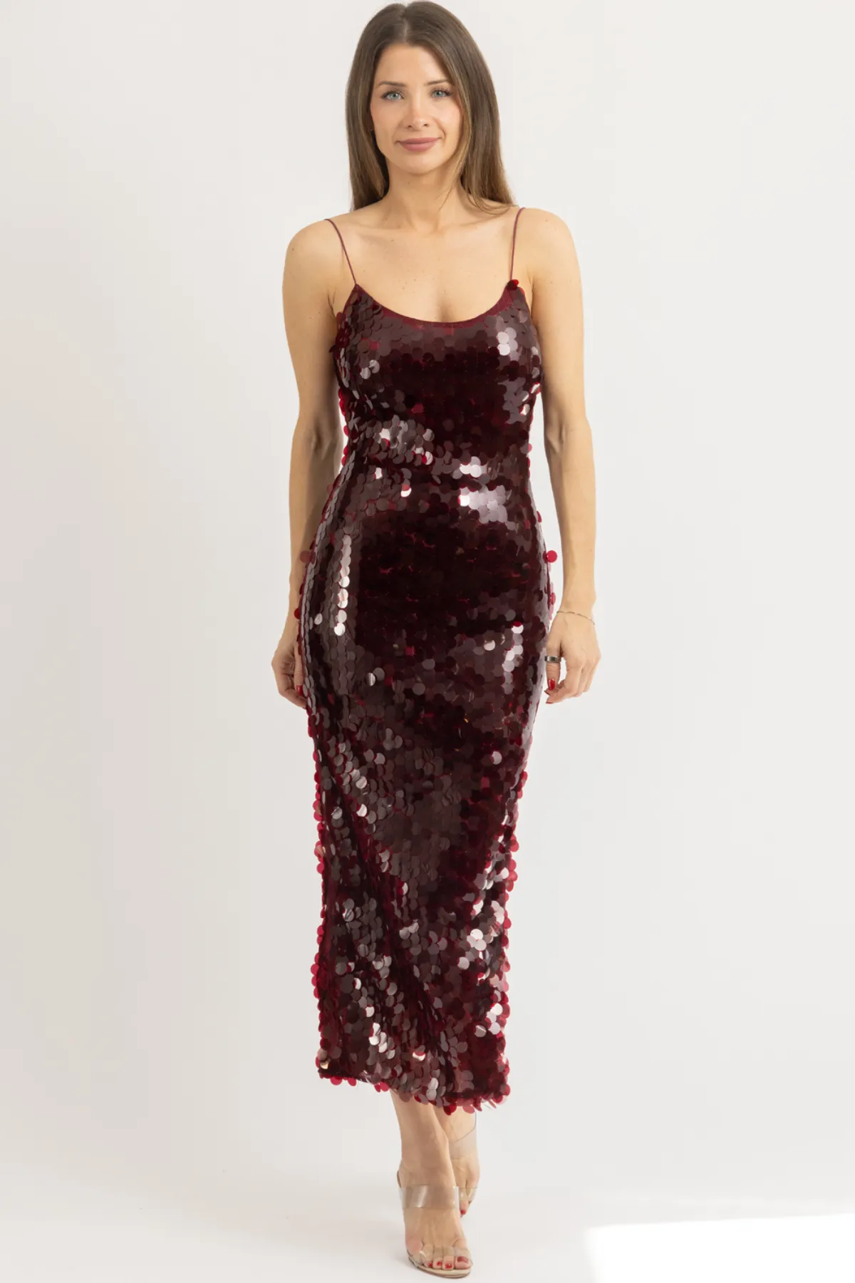 CHERRY SEQUIN MAXI DRESS *BACK IN STOCK*