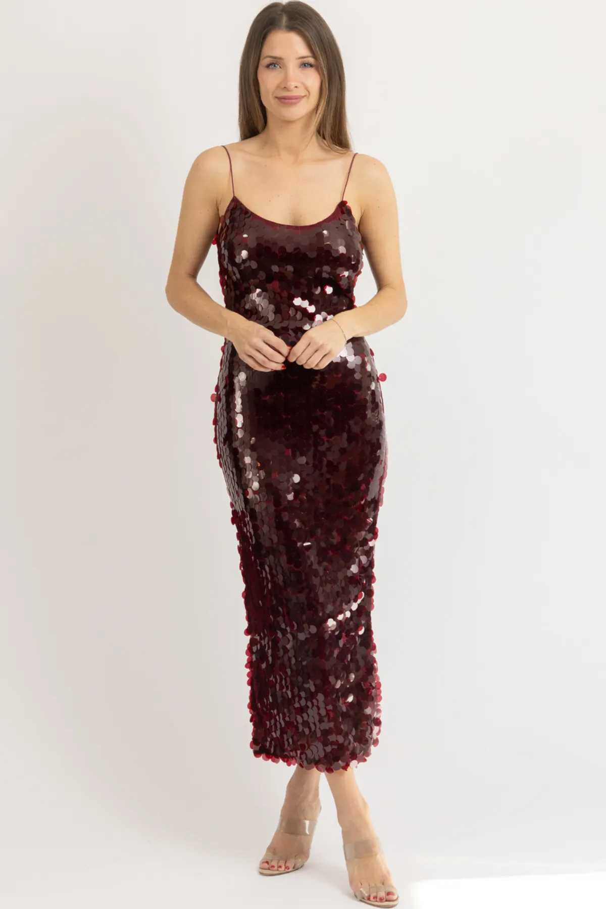 CHERRY SEQUIN MAXI DRESS *BACK IN STOCK*