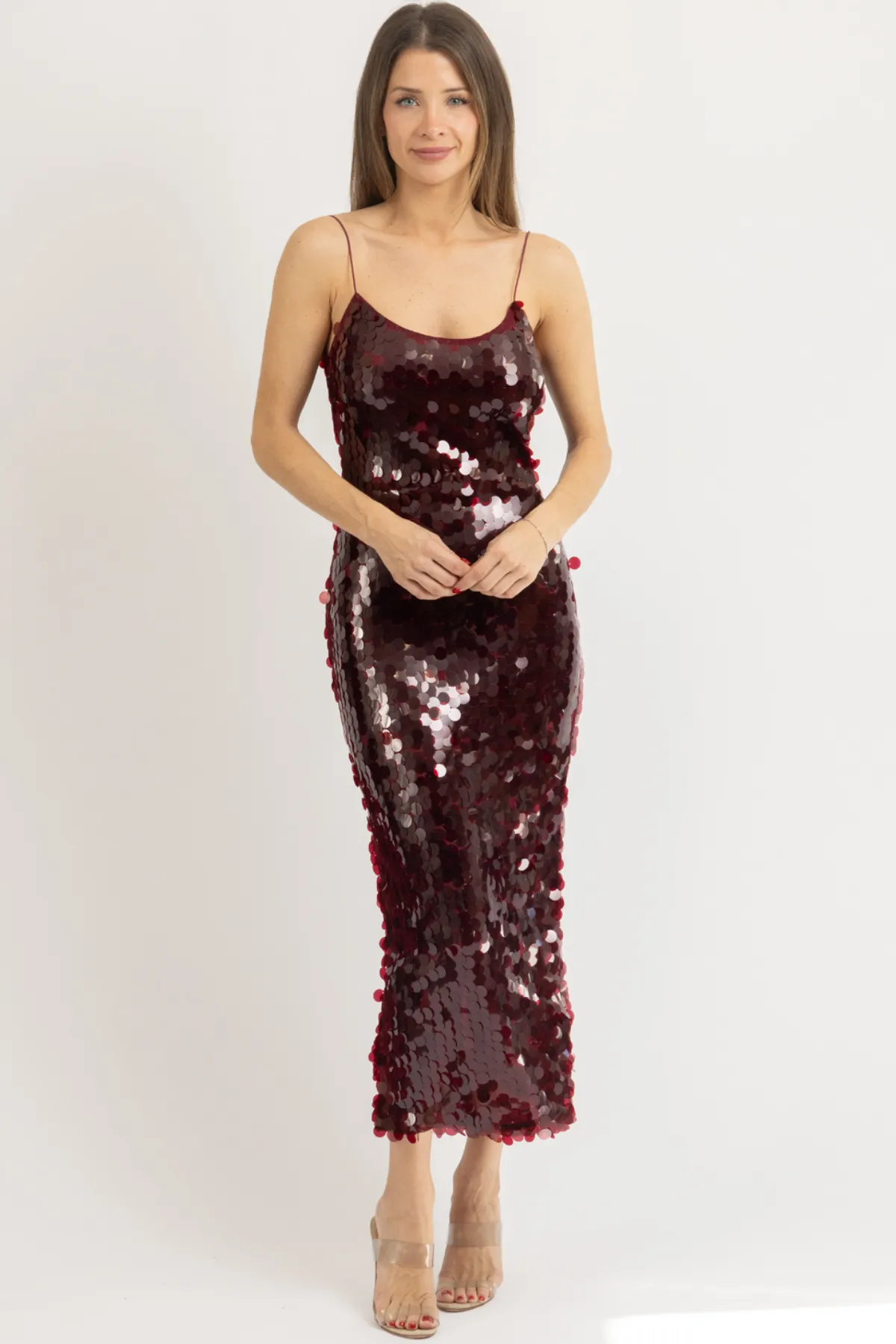 CHERRY SEQUIN MAXI DRESS *BACK IN STOCK*