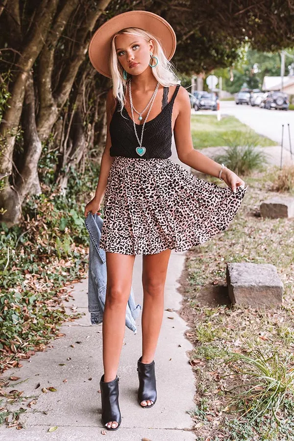 Chicago Times Leopard Skirt